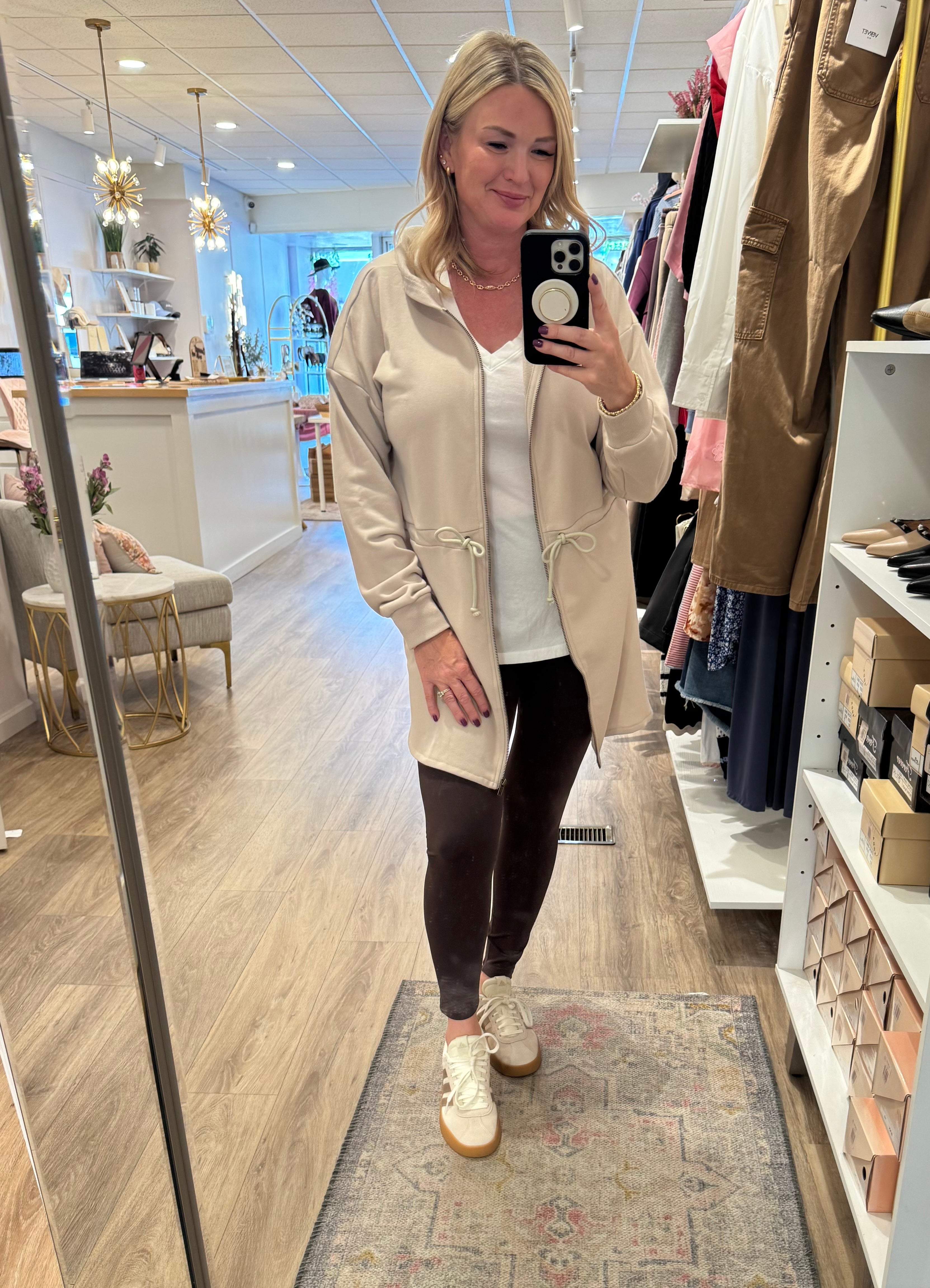 Long Sleeve Duster Jacket