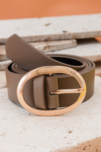 Oval Buckle Belts