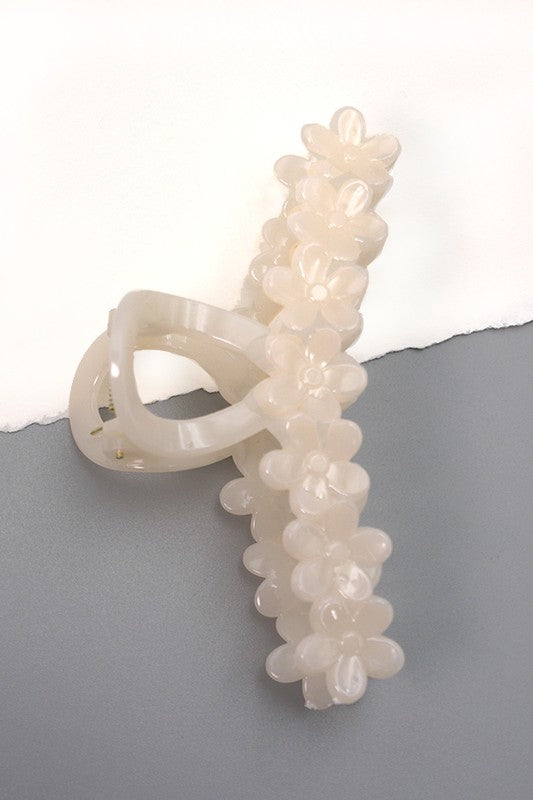Half Moon Daisy Claw Clip