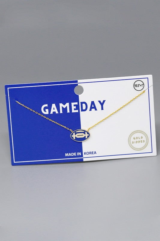 Gameday Football Necklace