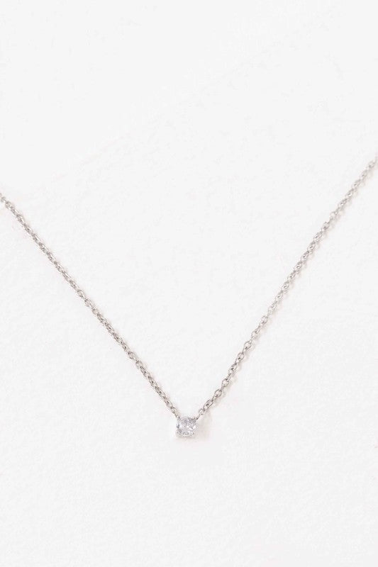 Single Charm Stone Necklace