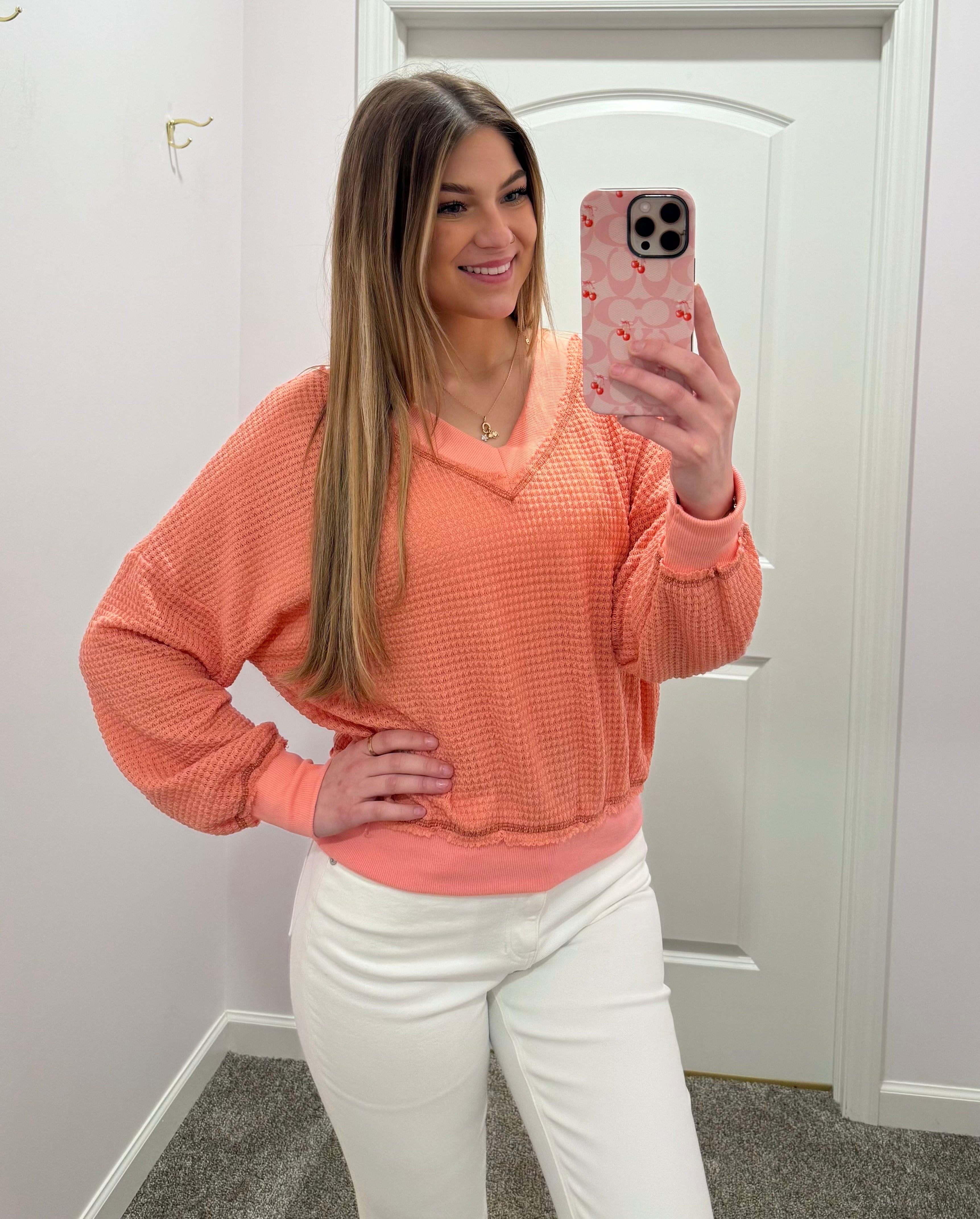 Coral Cay V-Neck Top/ More Colors