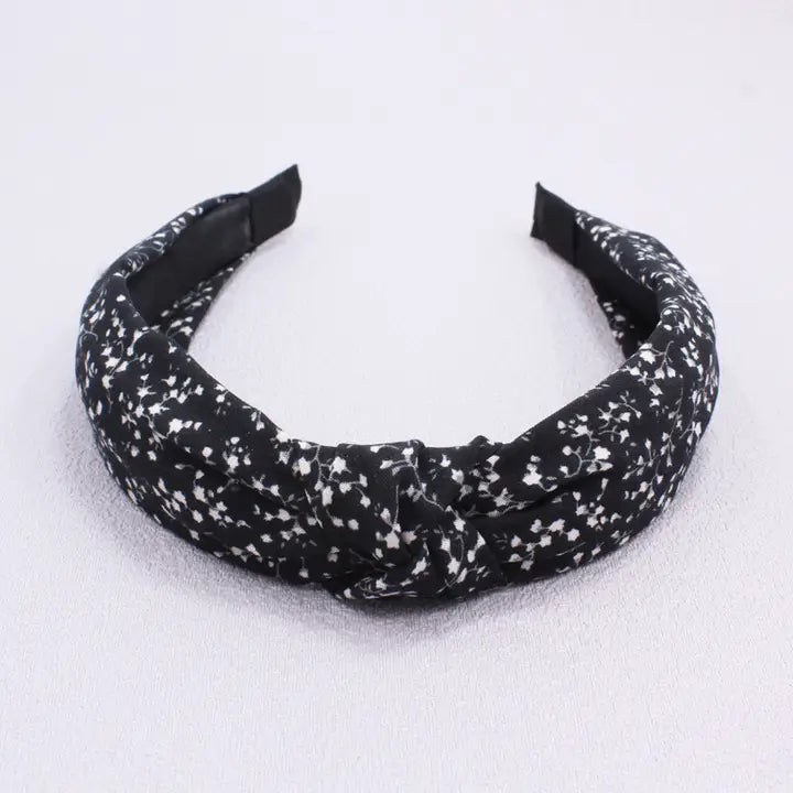 Floral Cross Knot headband/ More Colors