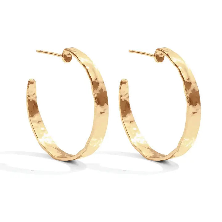 Perfectly Gilded Hoop Earrings