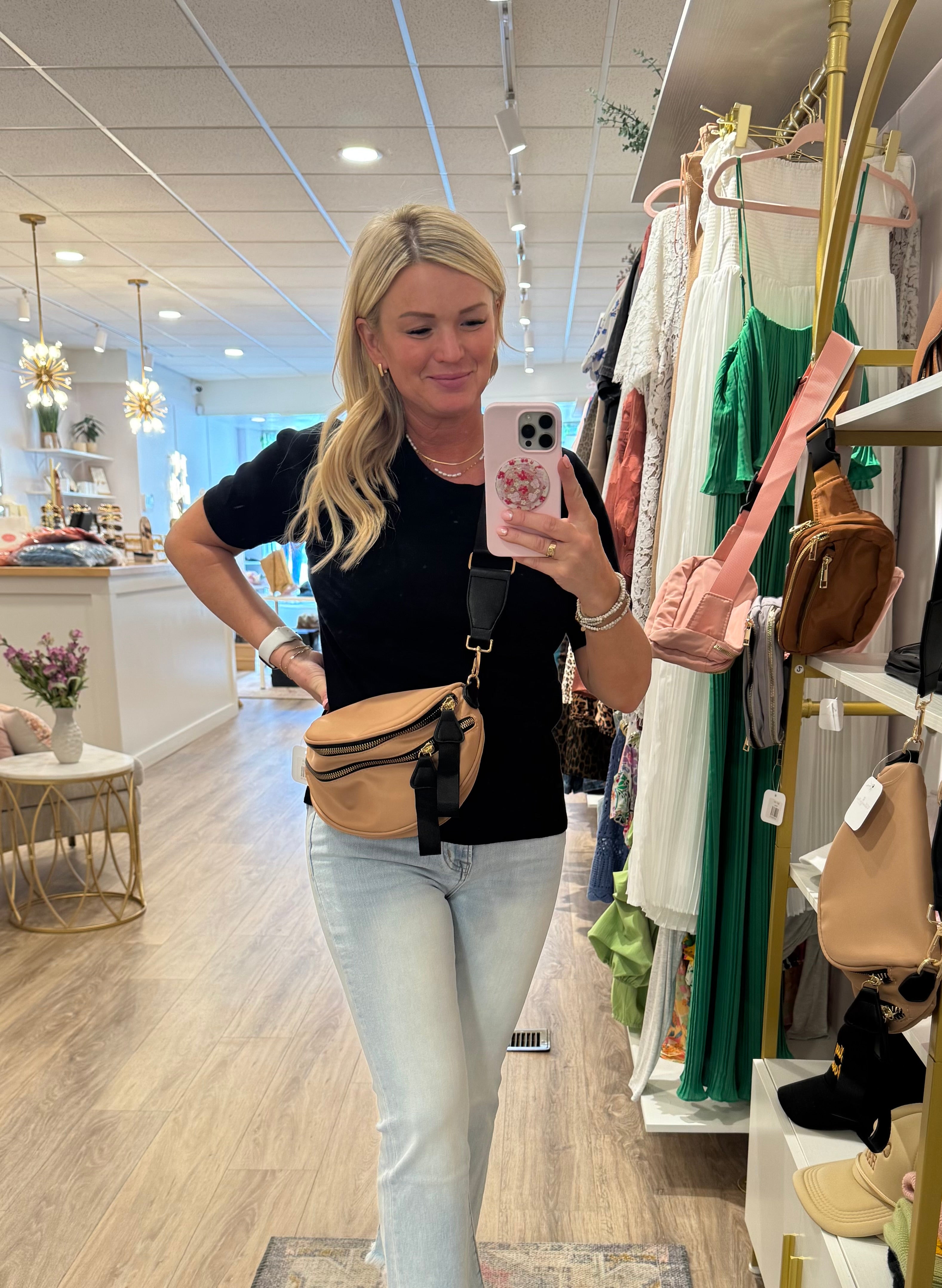 Revolve Nylon Belt Bag