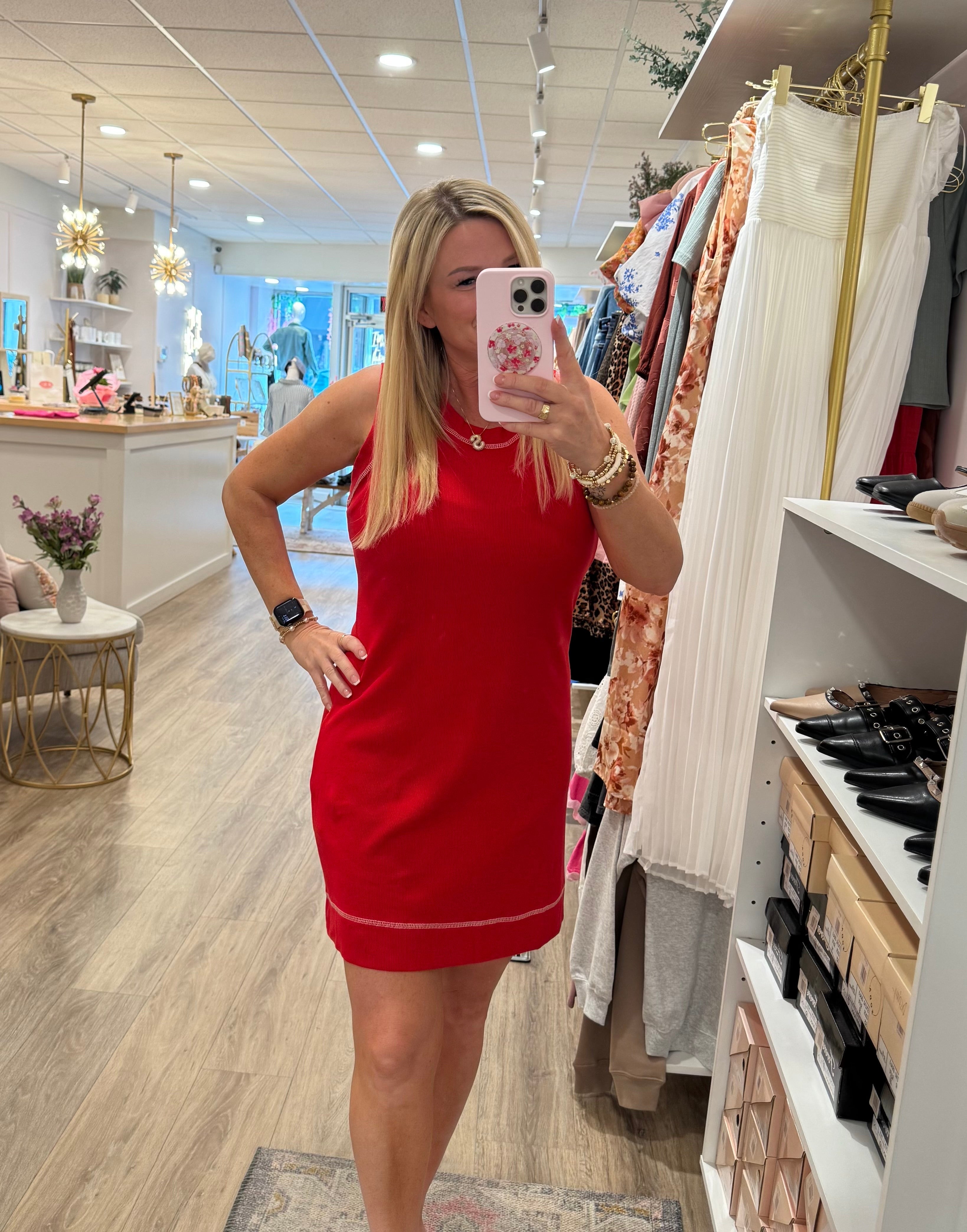 Firecracker Red Mini Dress