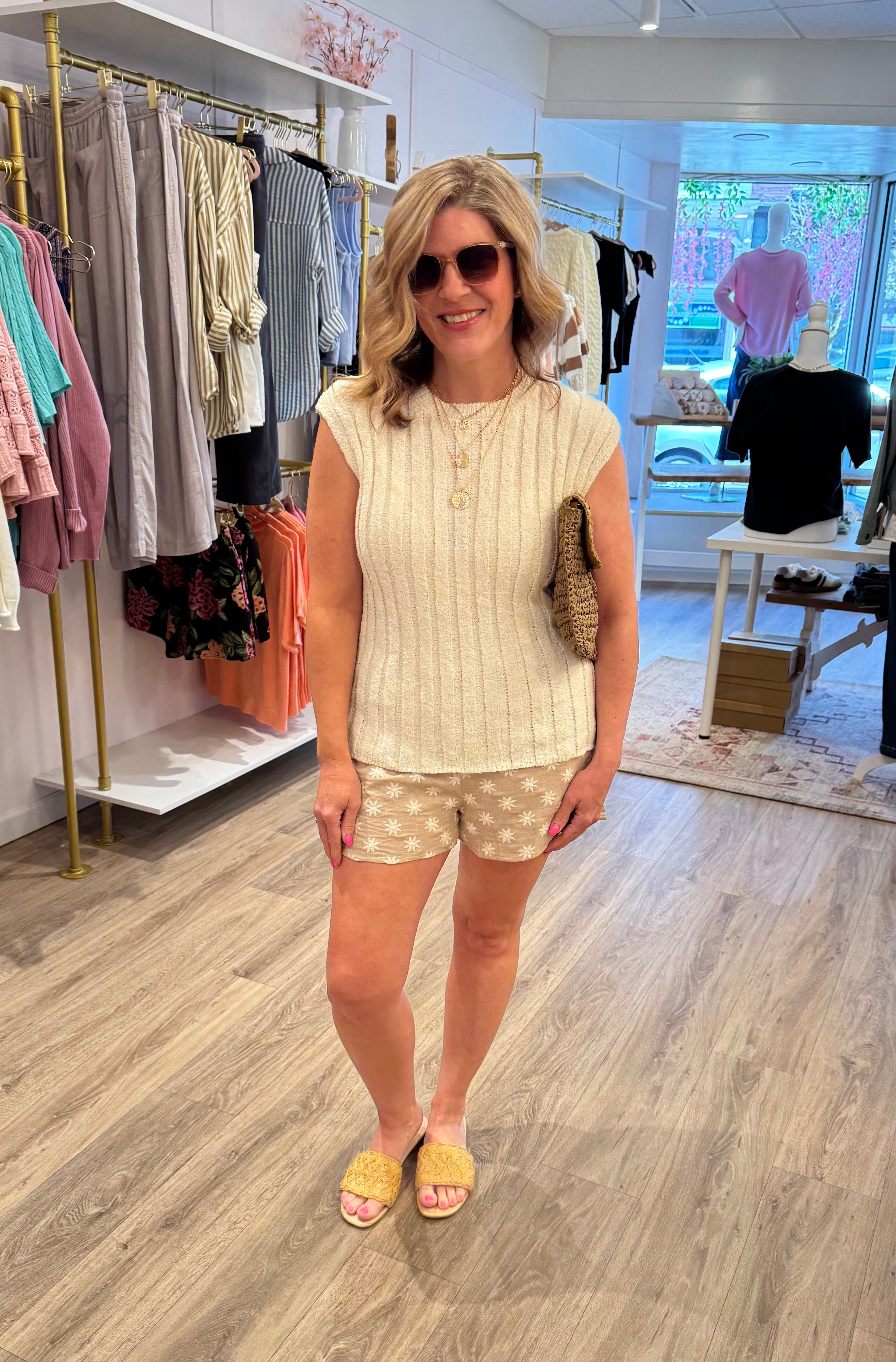 Bloom Embroidered Shorts/ More Colors