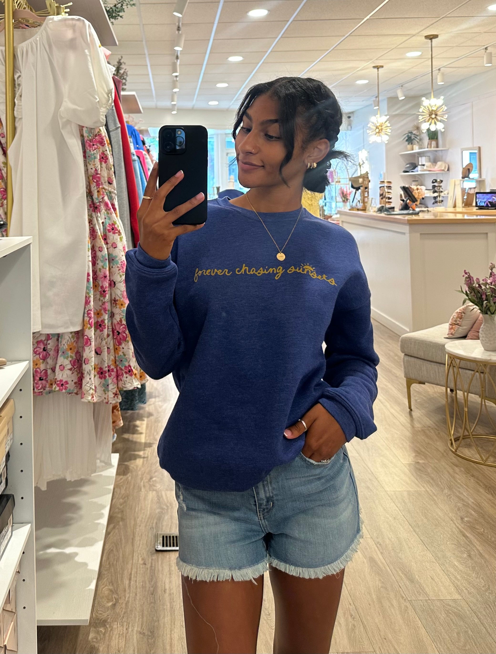 Forever Chasing Sunsets Crewneck