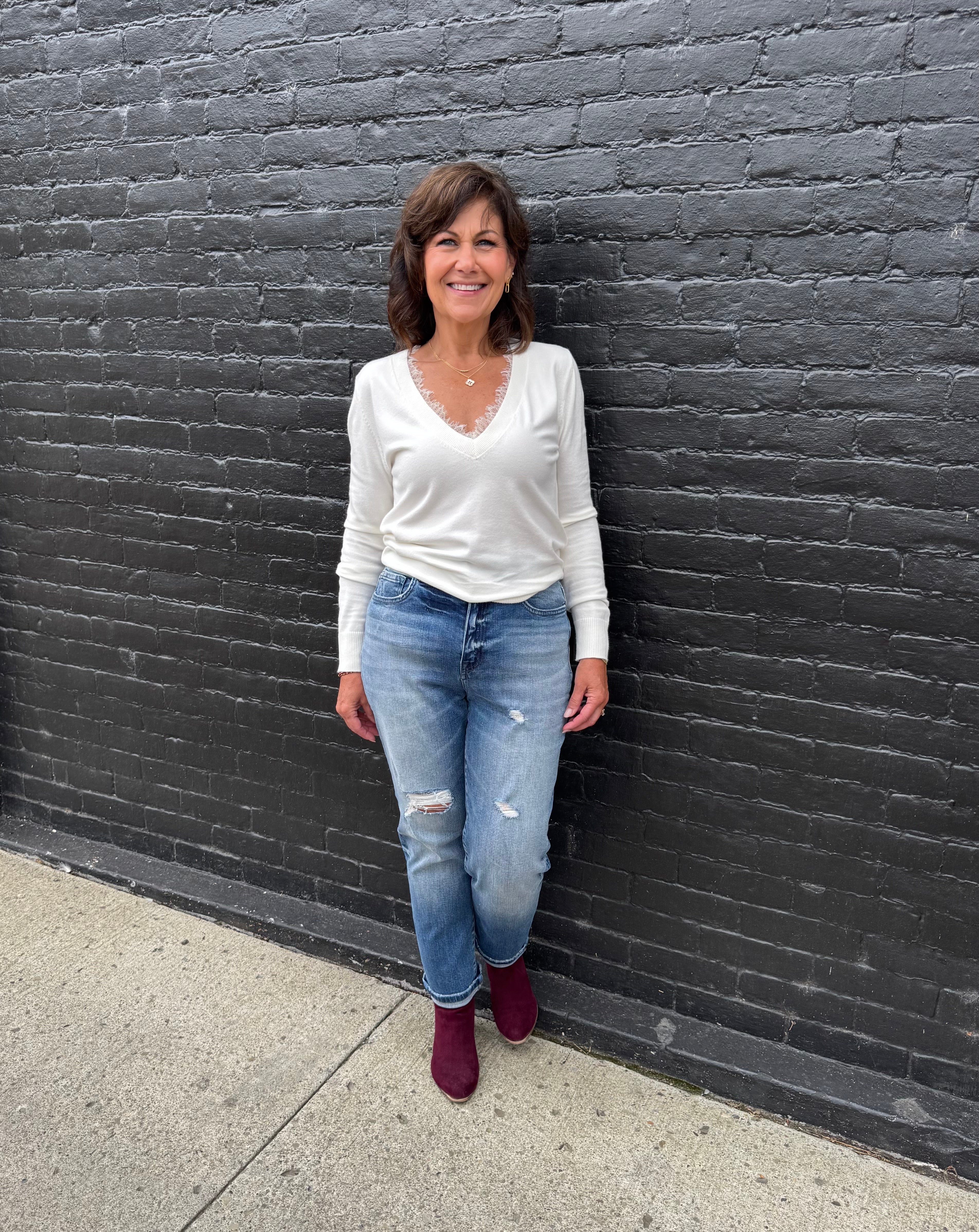 Flying Monkey Super High Rise Cuffed Mom Jean