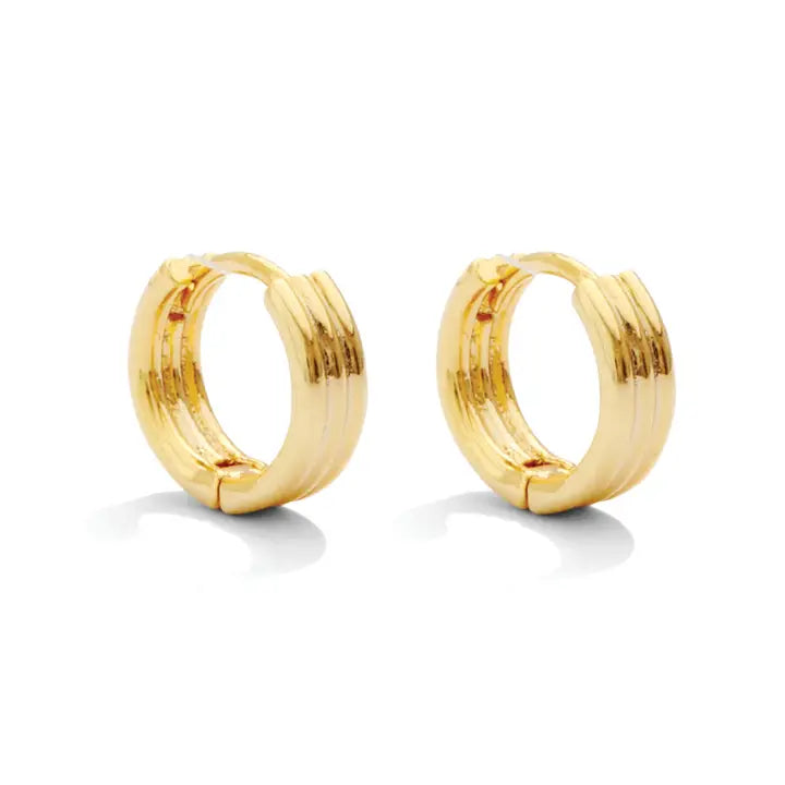 Ripple Huggie Earrings