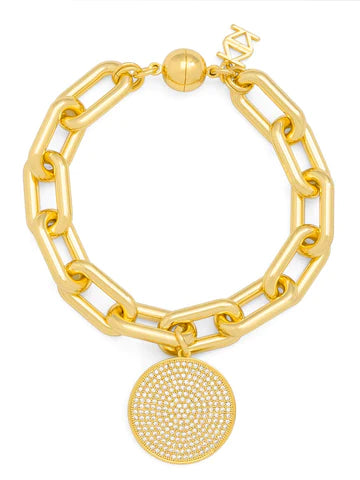 Disc Charm Bracelet