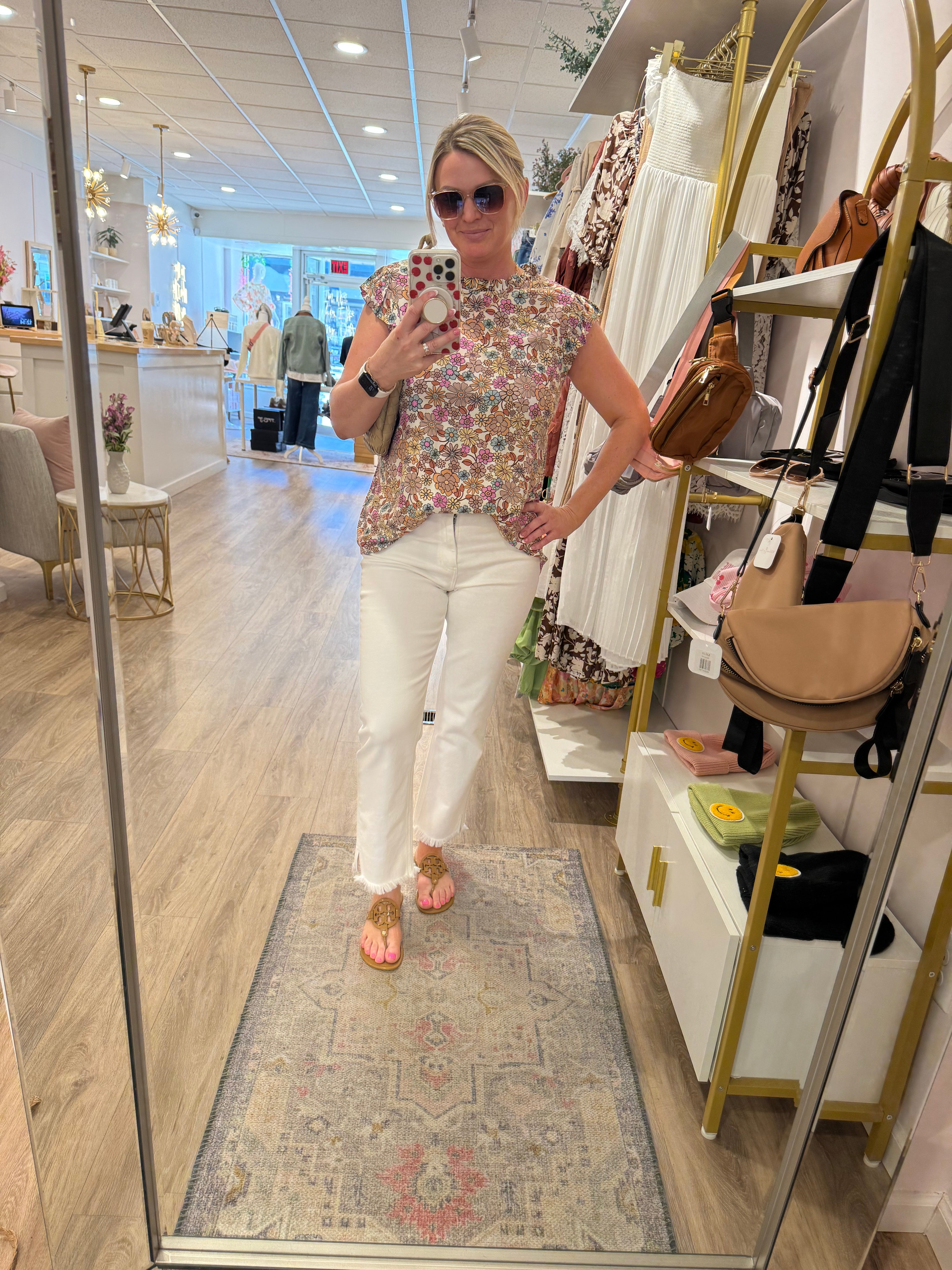Sunny Bloom Short Sleeve Top