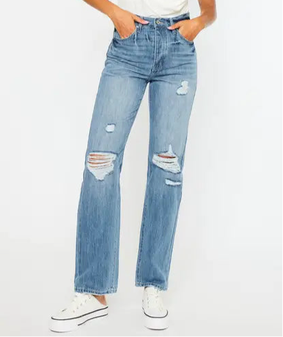 Kan Can 90's Style Straight Jeans