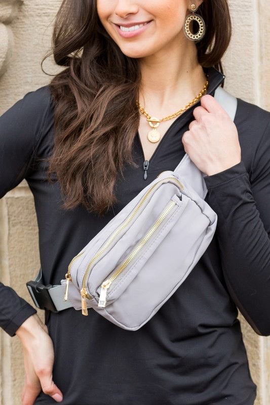 Hailey Nylon Sling Belt Bag/ More Colors
