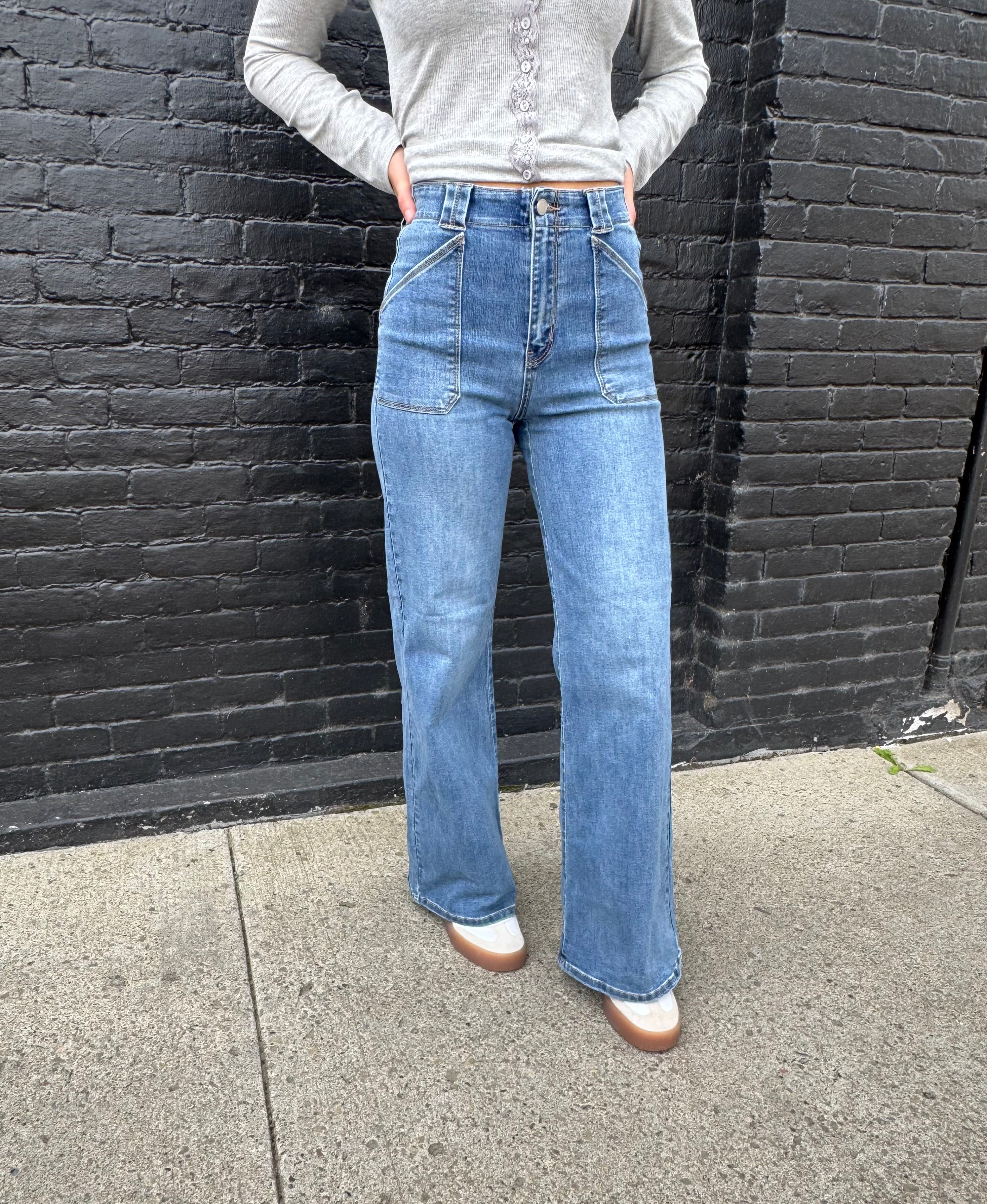 JBD Wide Leg Flare Jean