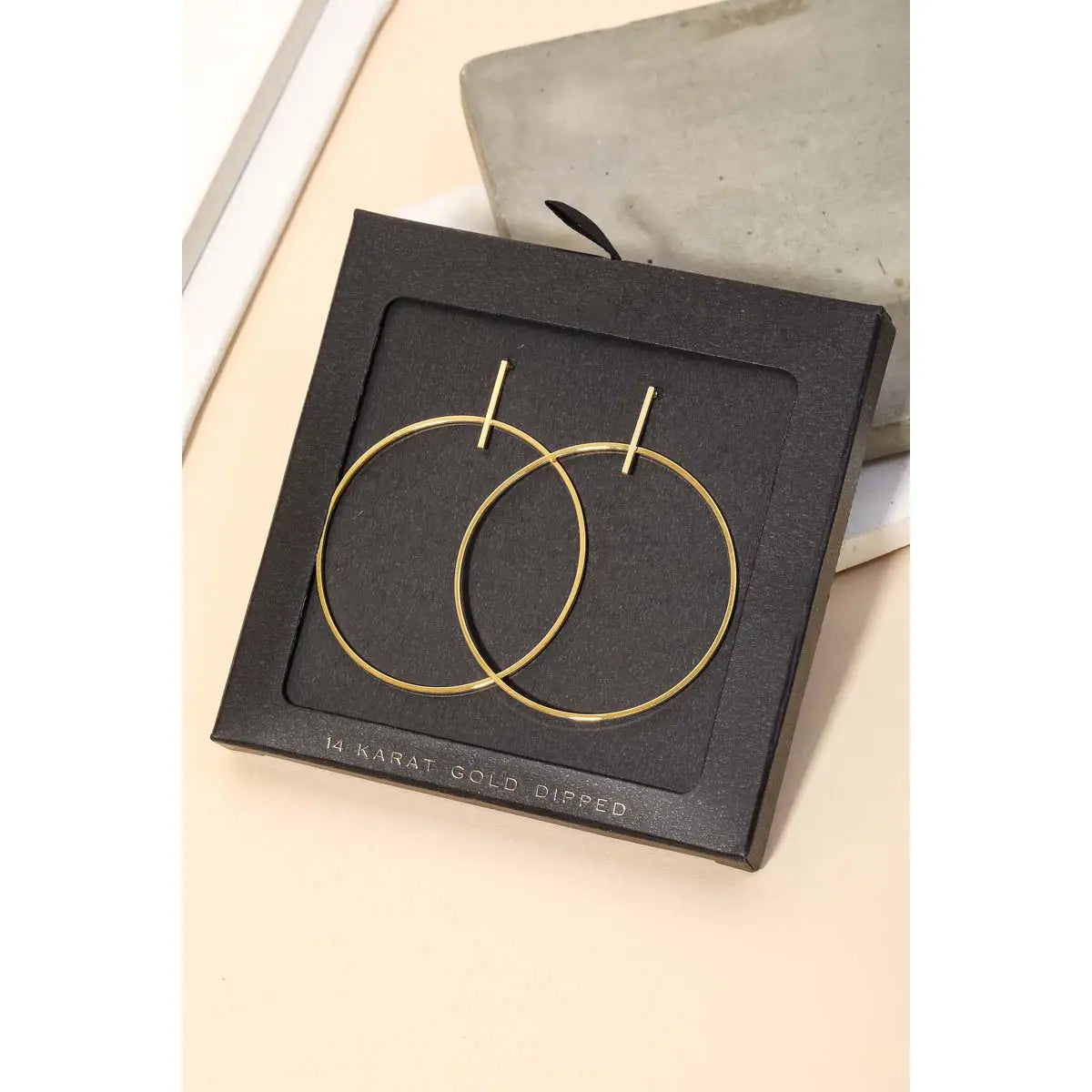 Thin Gold Hoop Earring