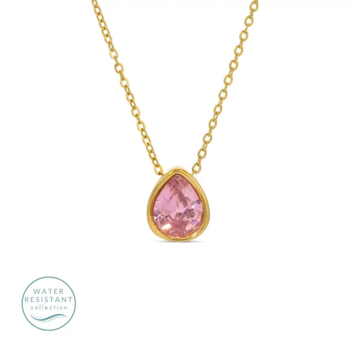 Pink Zirconia Necklaxex