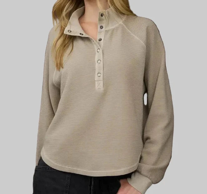 The Knit Henley Top