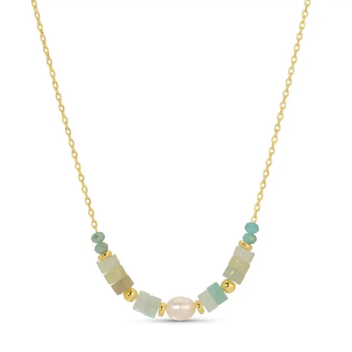 Pearl and Stone Necklace