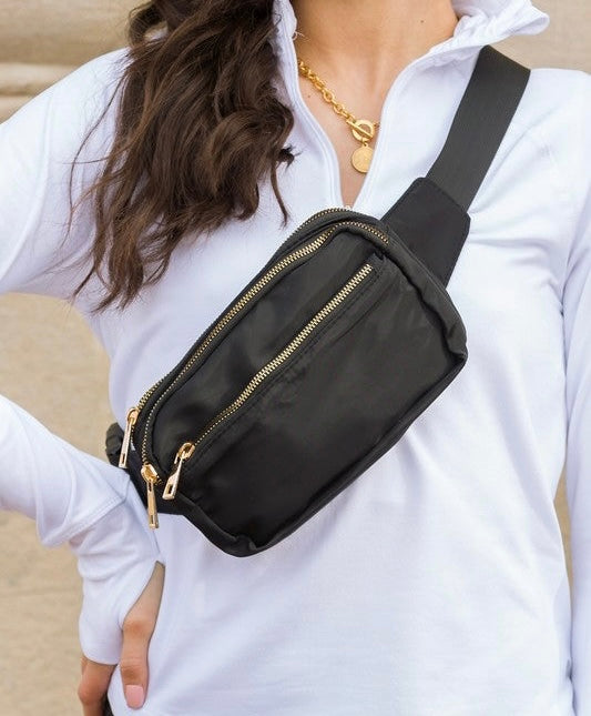 Hailey Nylon Sling Belt Bag/ More Colors