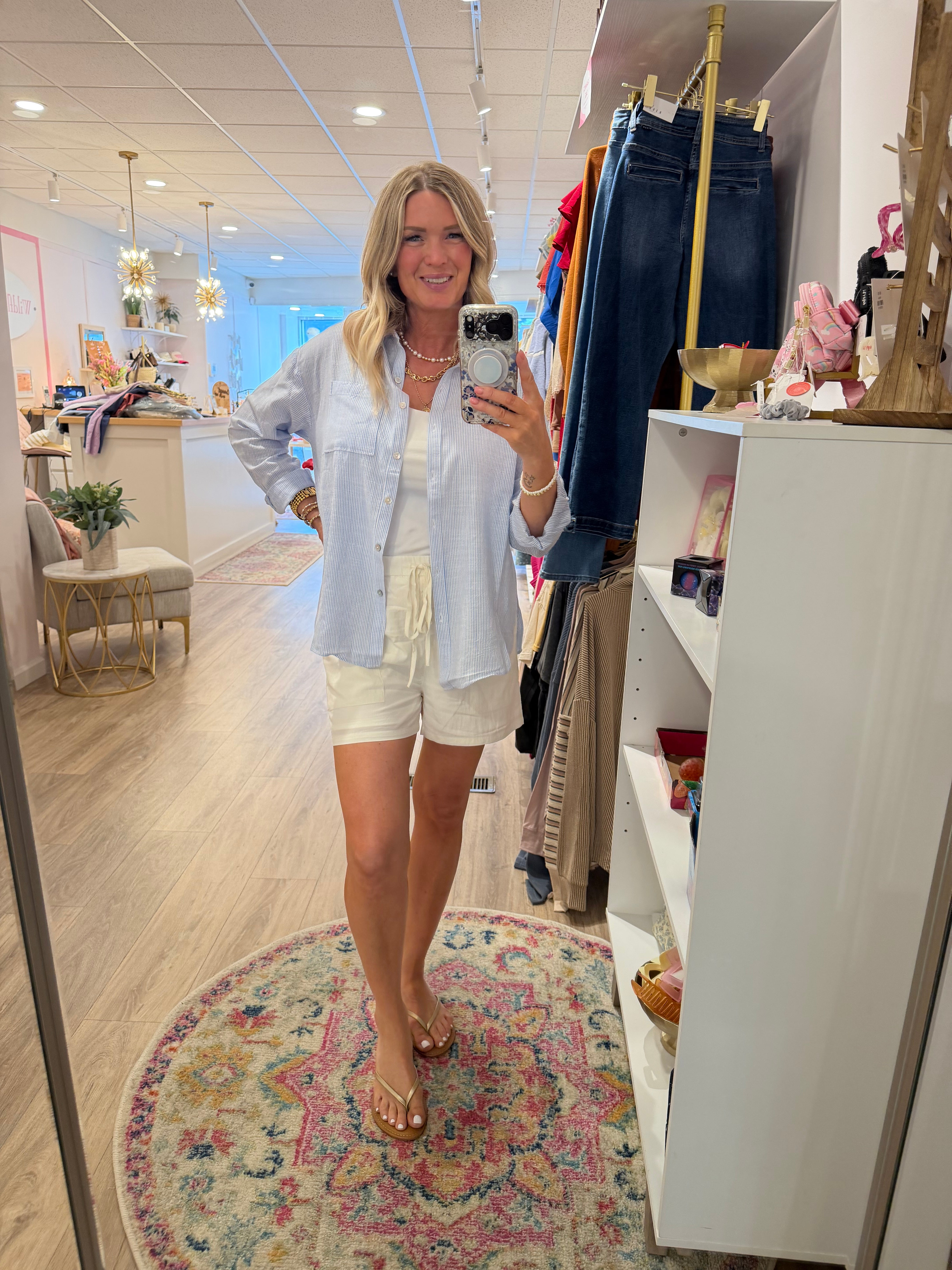Dockside Button Down Top