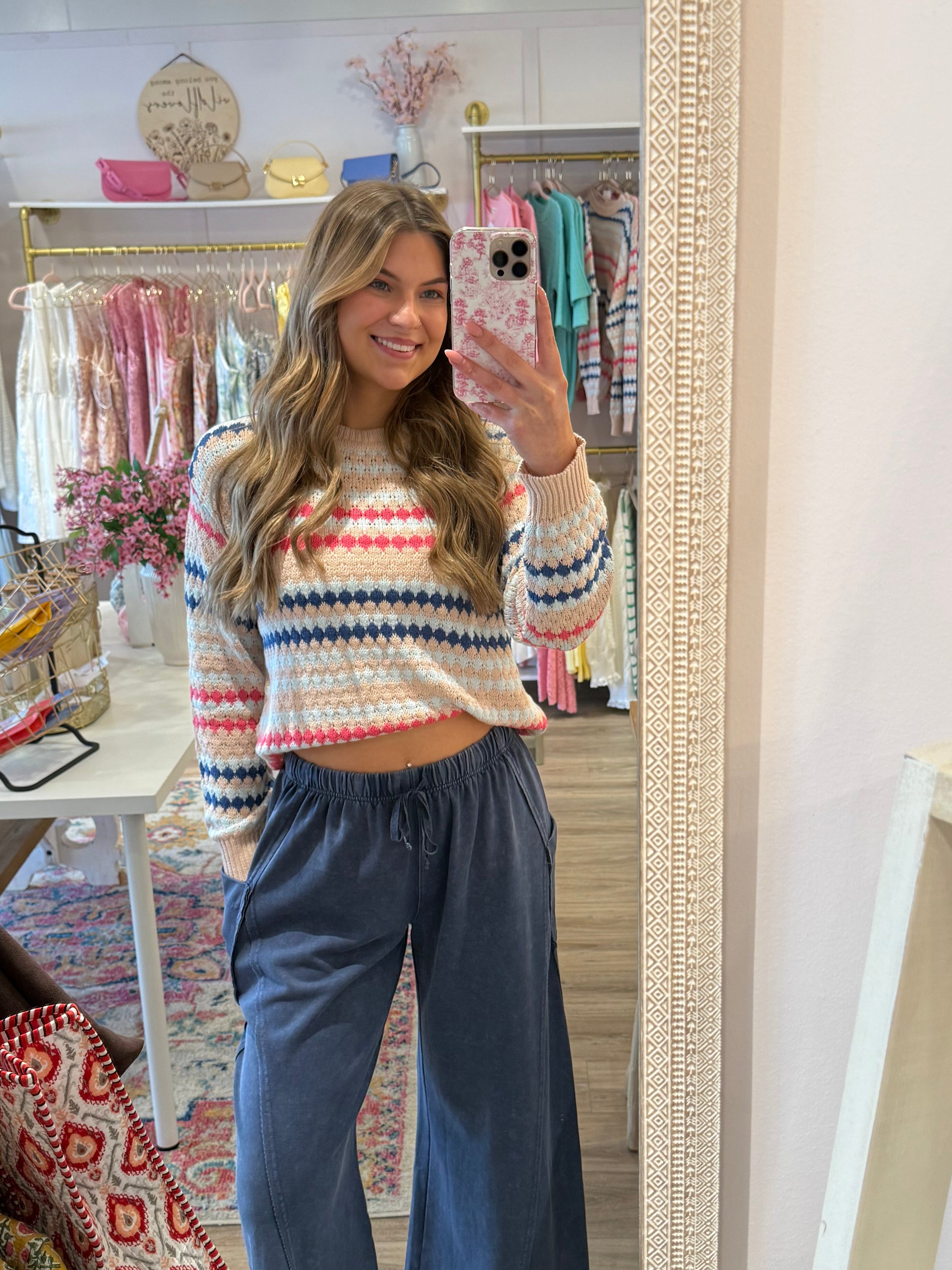 Spring Stripe & Stroll Sweater