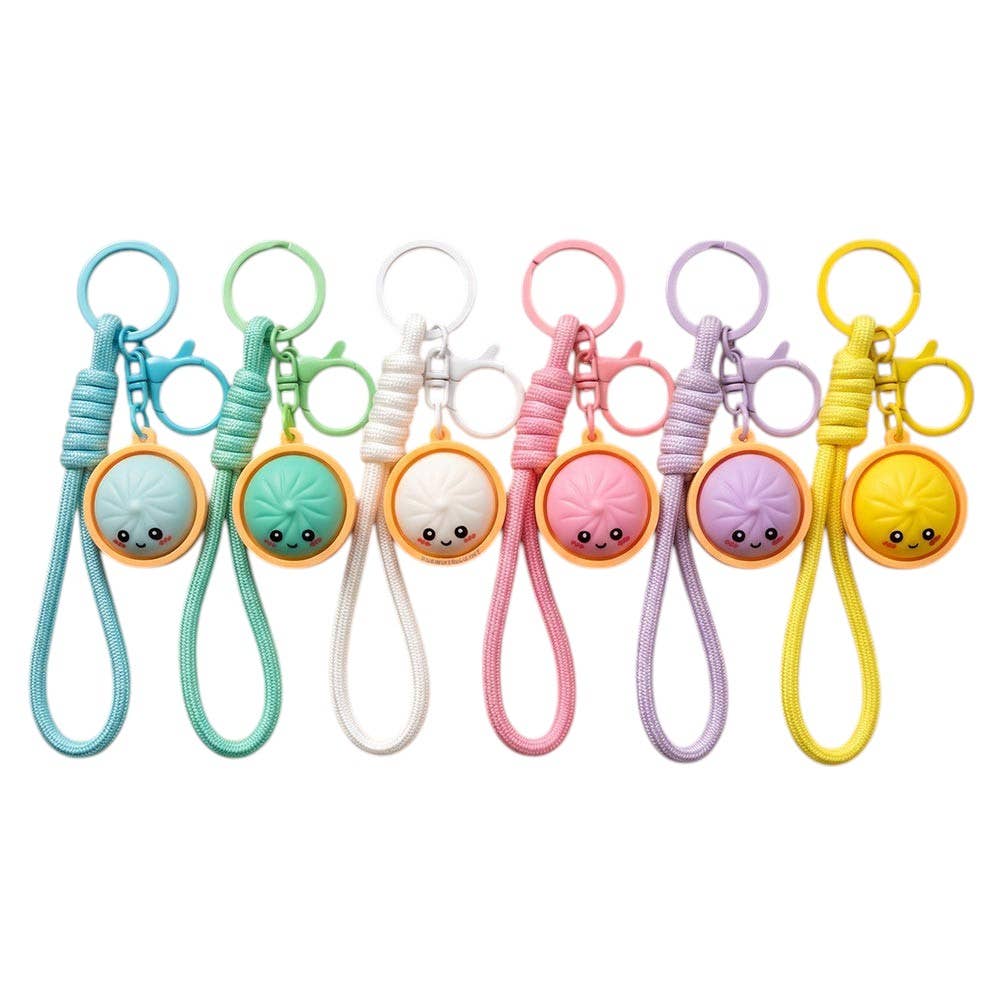 Cute Bao Bun Dumpling Bag Charm Keychains/ Assorted
