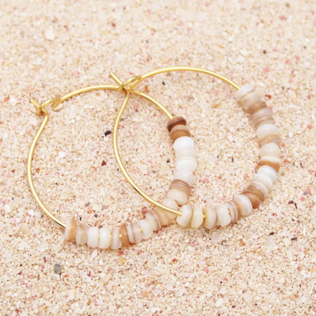 Seaside Hoop Earrings/ More Colors