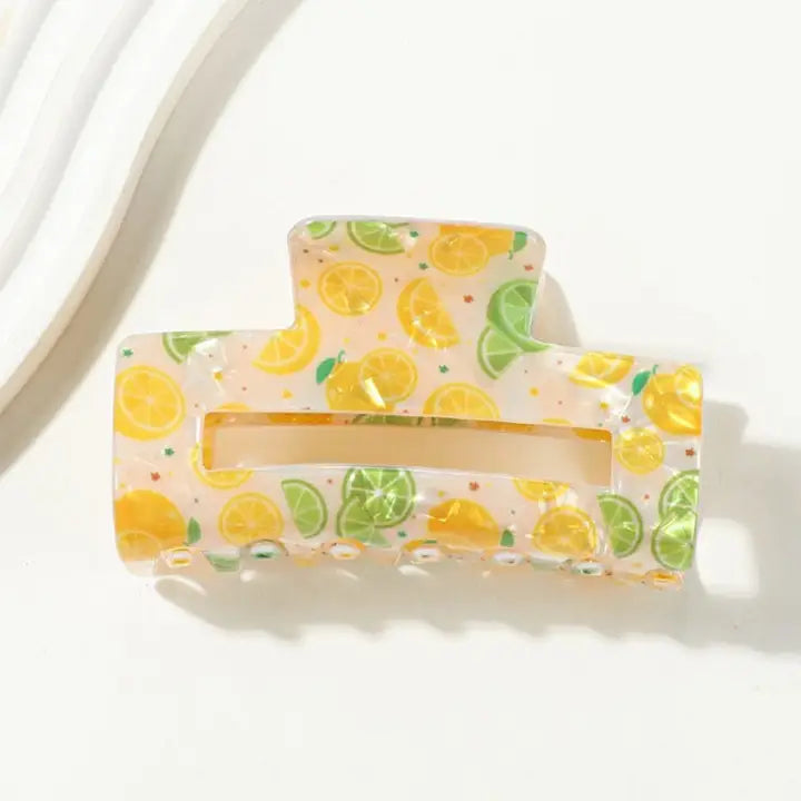 Lemon Hair Claw Clips