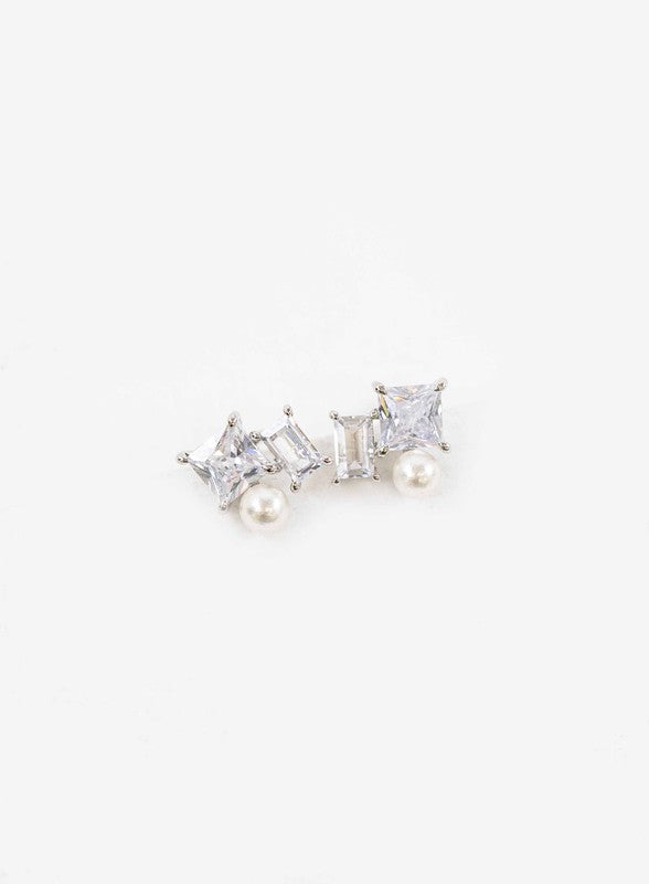 Boxed Cluster Earrings