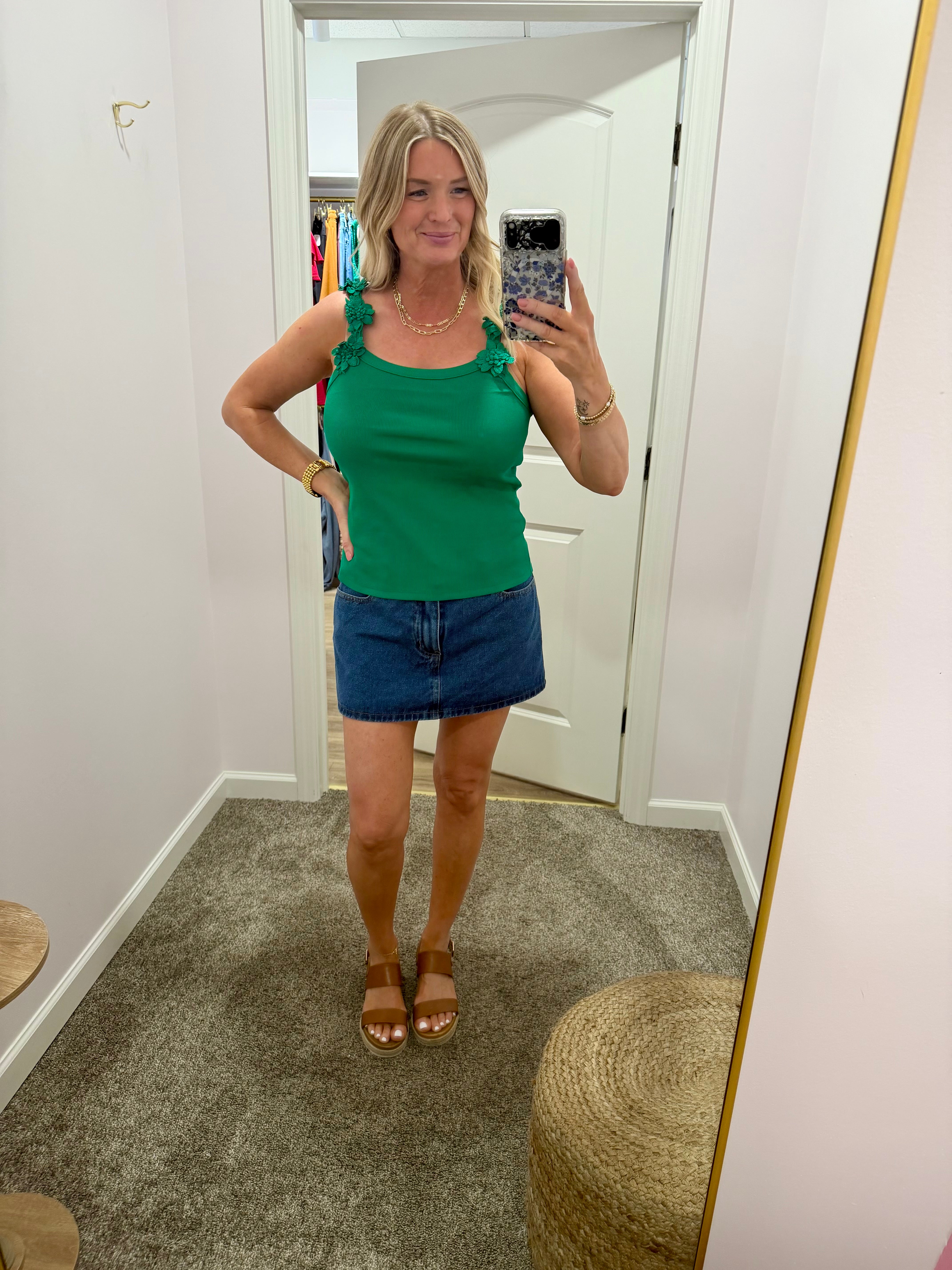 3D Floral Flattering Tank/ More Colors
