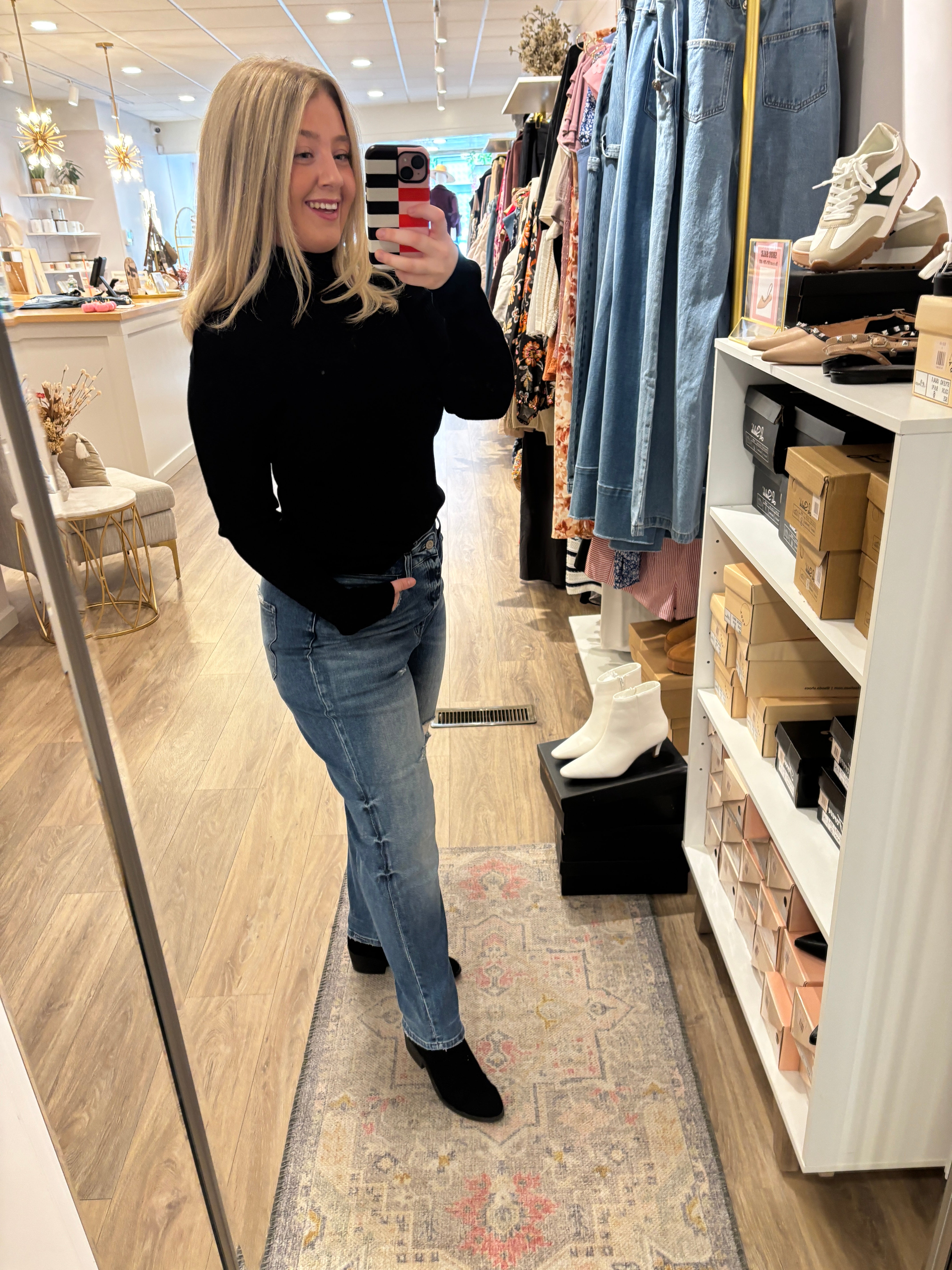 Ribbed Turtleneck Sweater/ More Colors