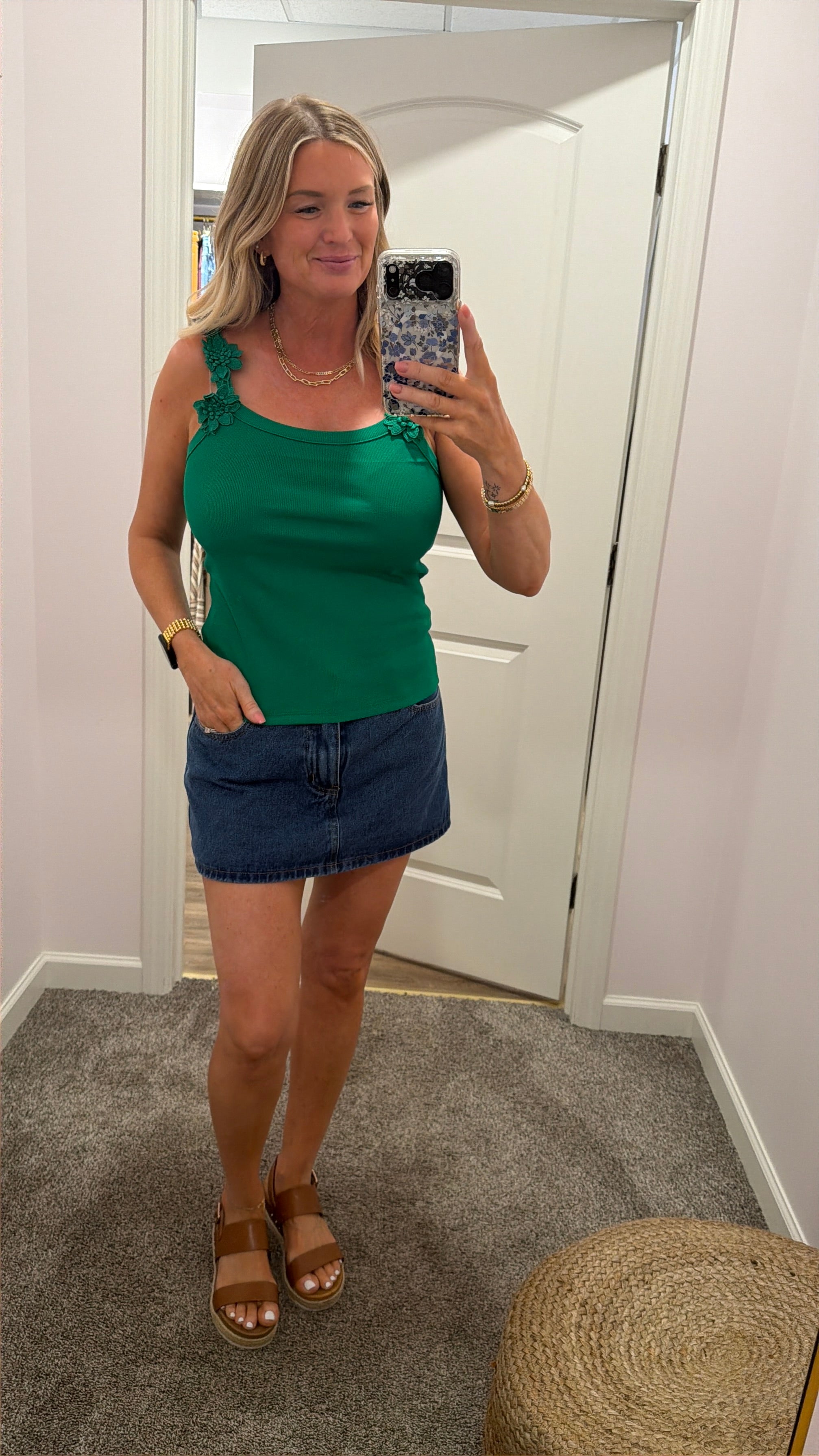 3D Floral Flattering Tank/ More Colors