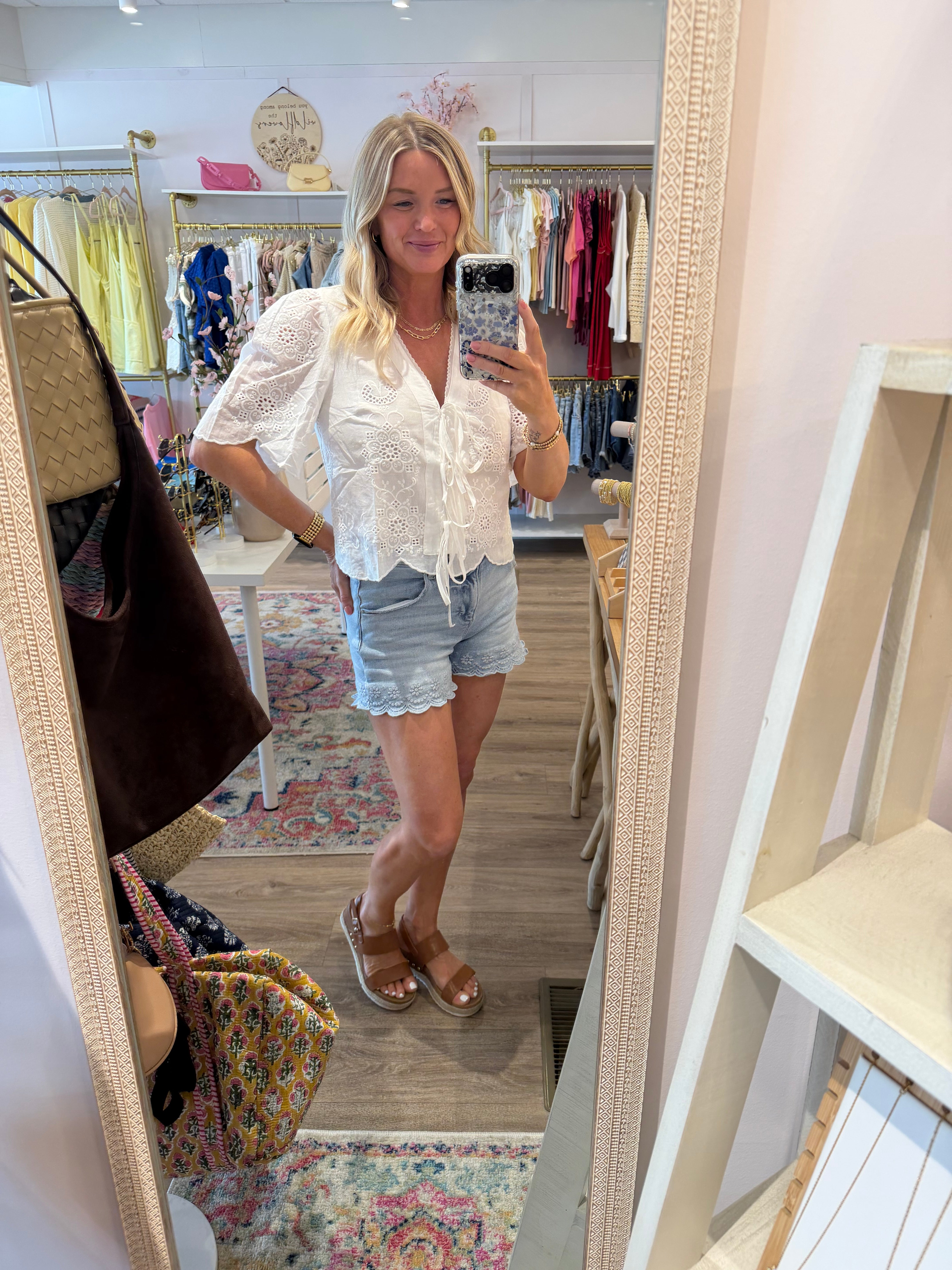 Eyelet Lace Blouse