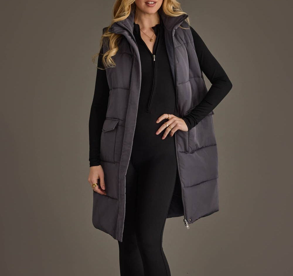 Dk. Gray Long Vest