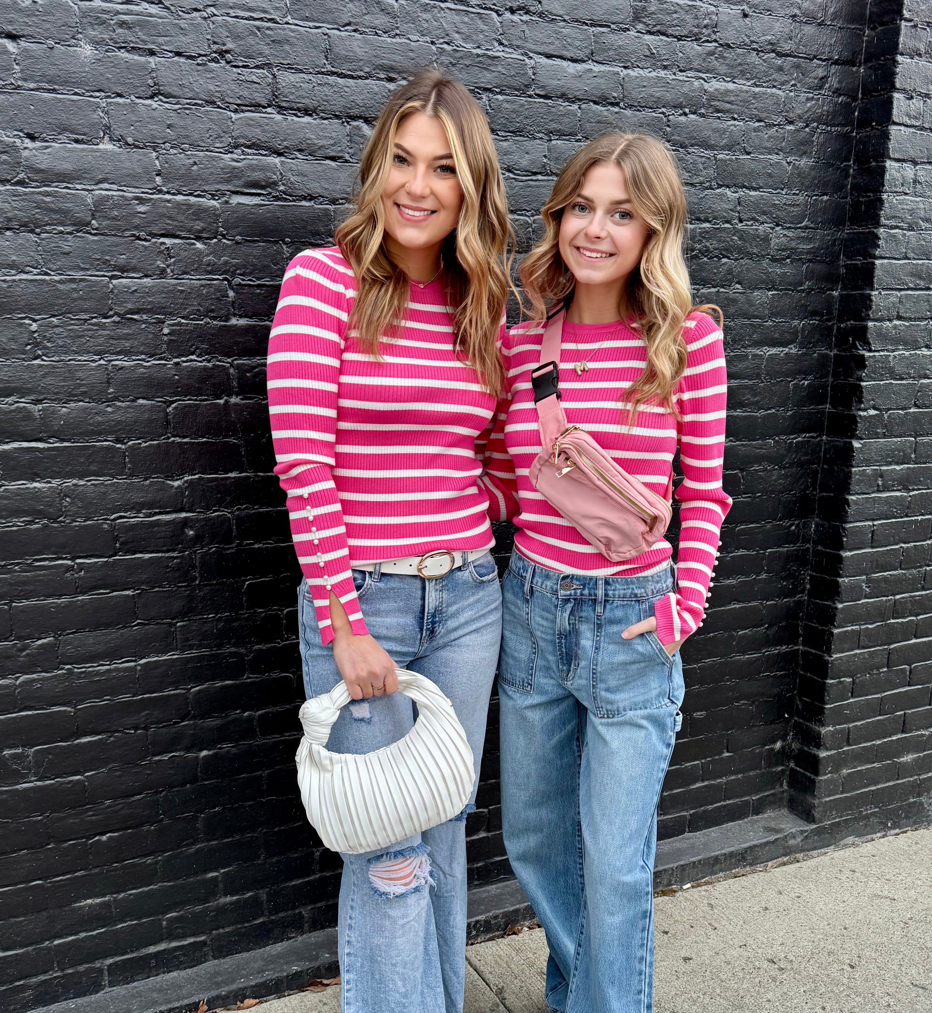 Cute as a Button Striped Top