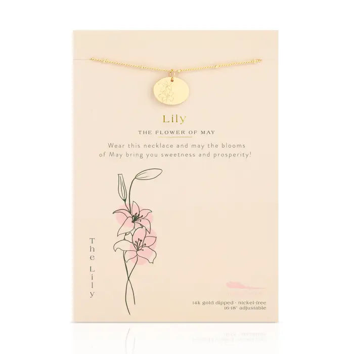 Moments of You Birth Flower Necklace