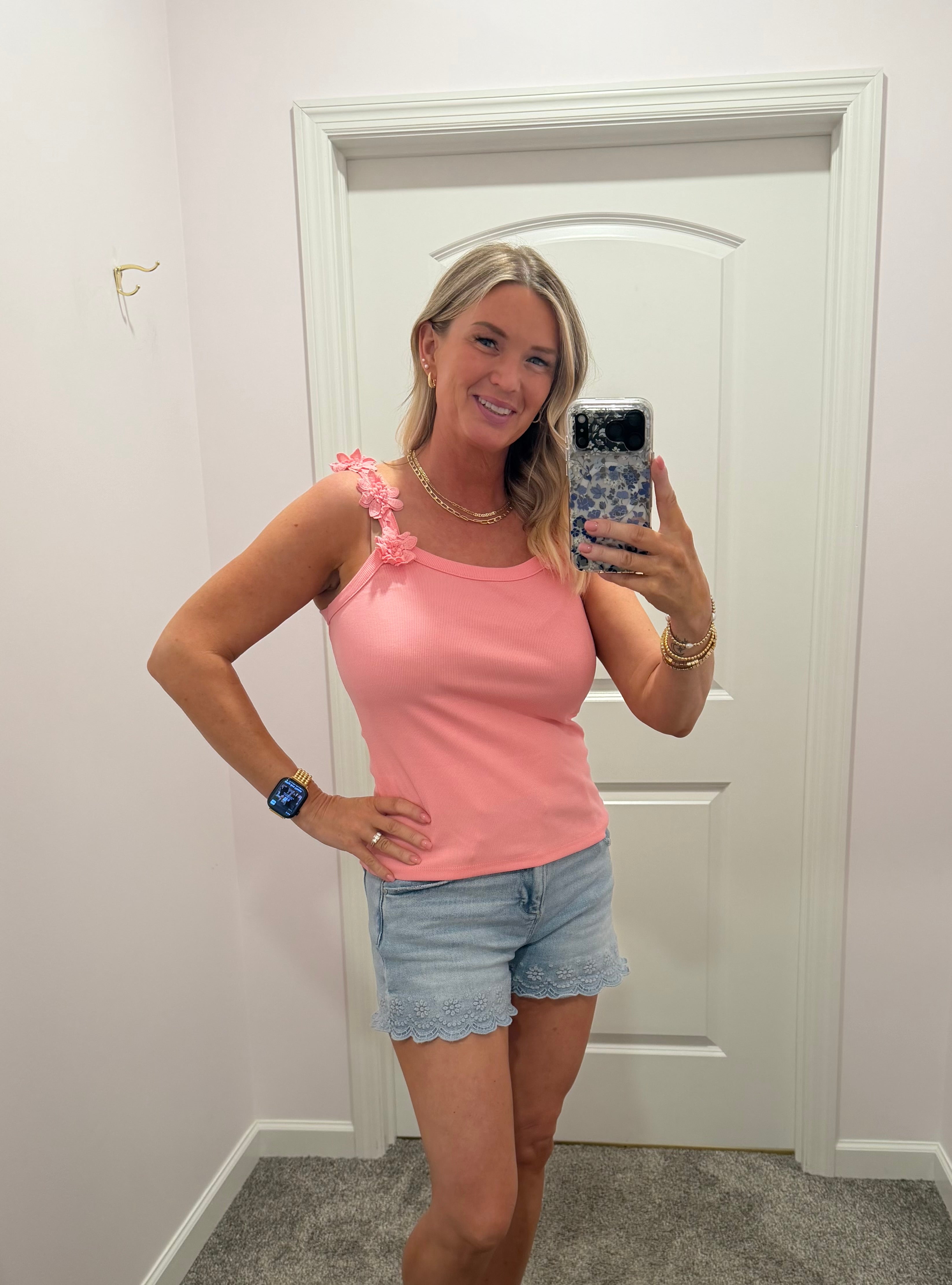 3D Floral Flattering Tank/ More Colors