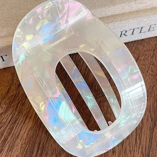Spring flat oval Hair Claw Clips/ More Colors