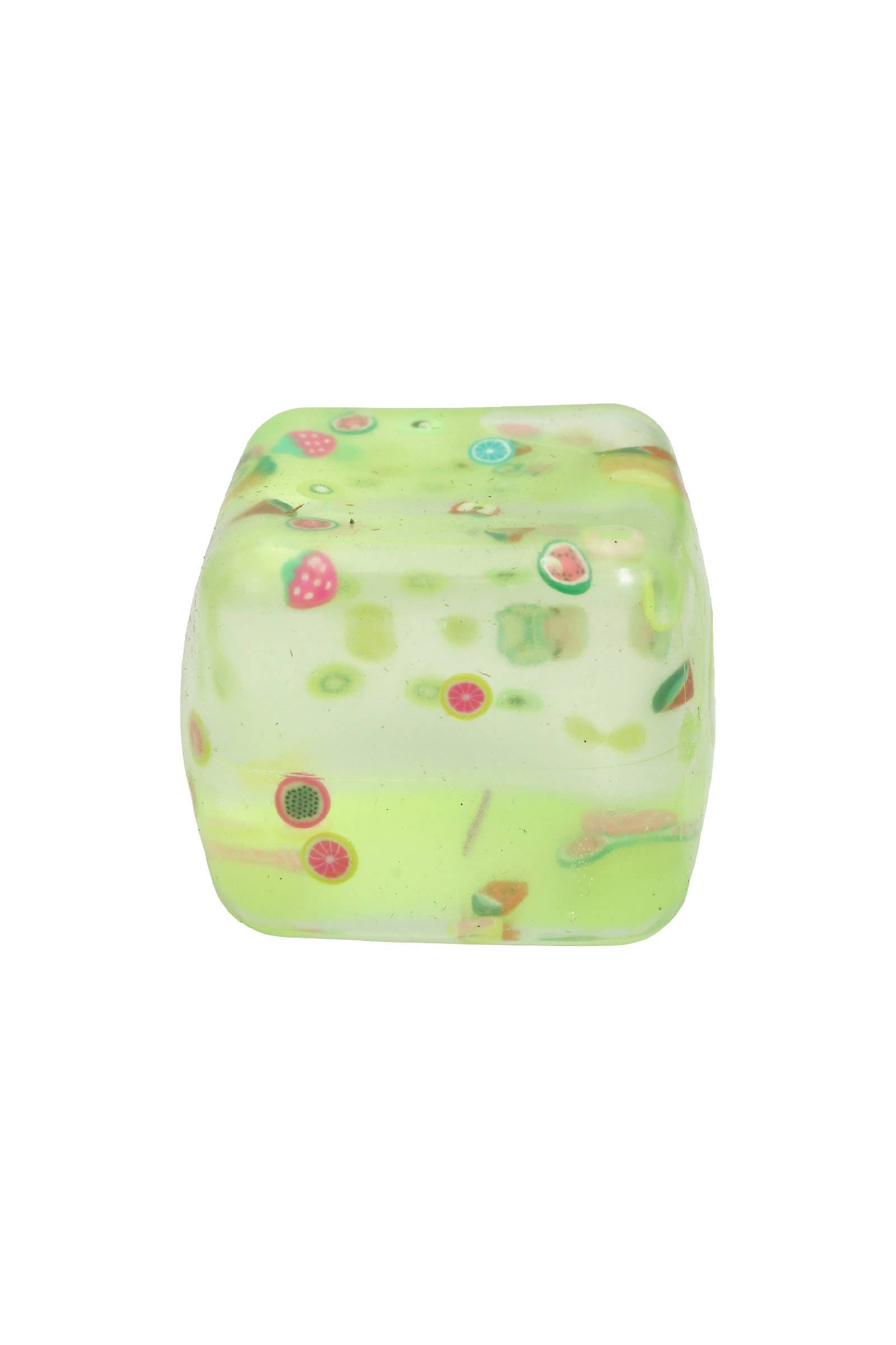 Colorful Fruit Slices Cube Maltose Putty Filled Squishy