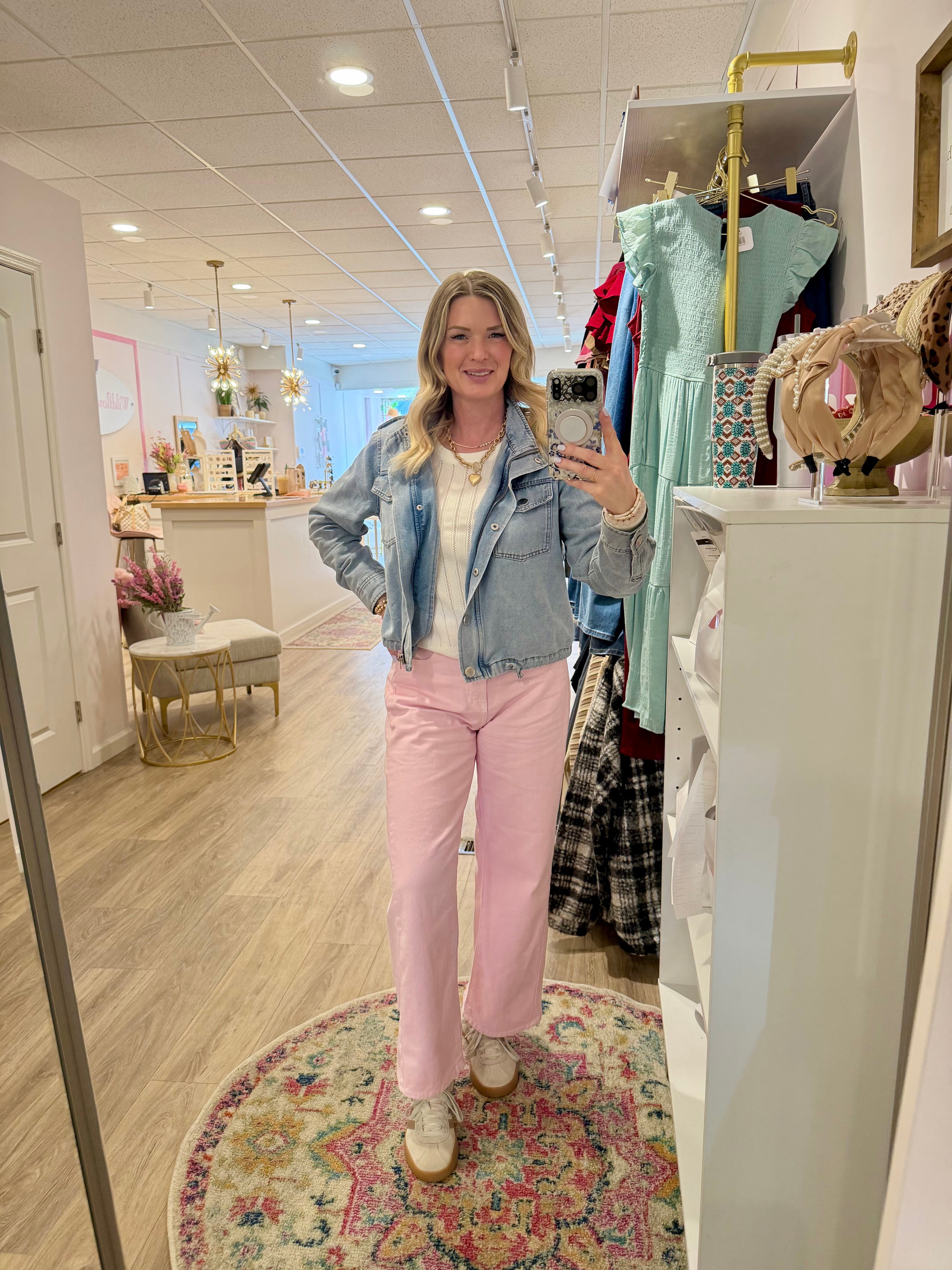 Pink Barrel Jean