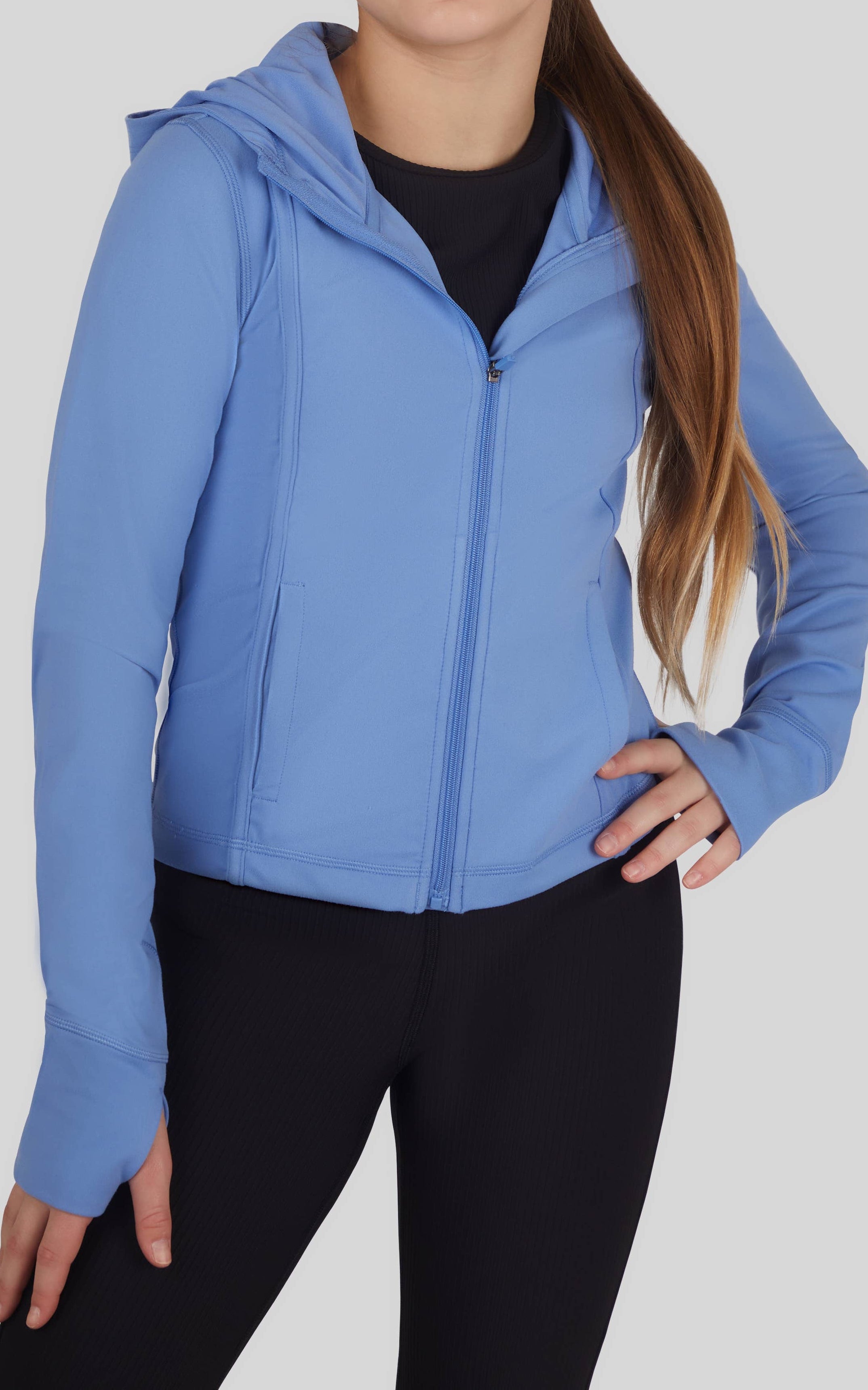 Girls Everyday Full Zip Active Jacket with Hood/ More Colors
