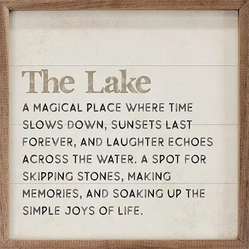 The Lake Sign