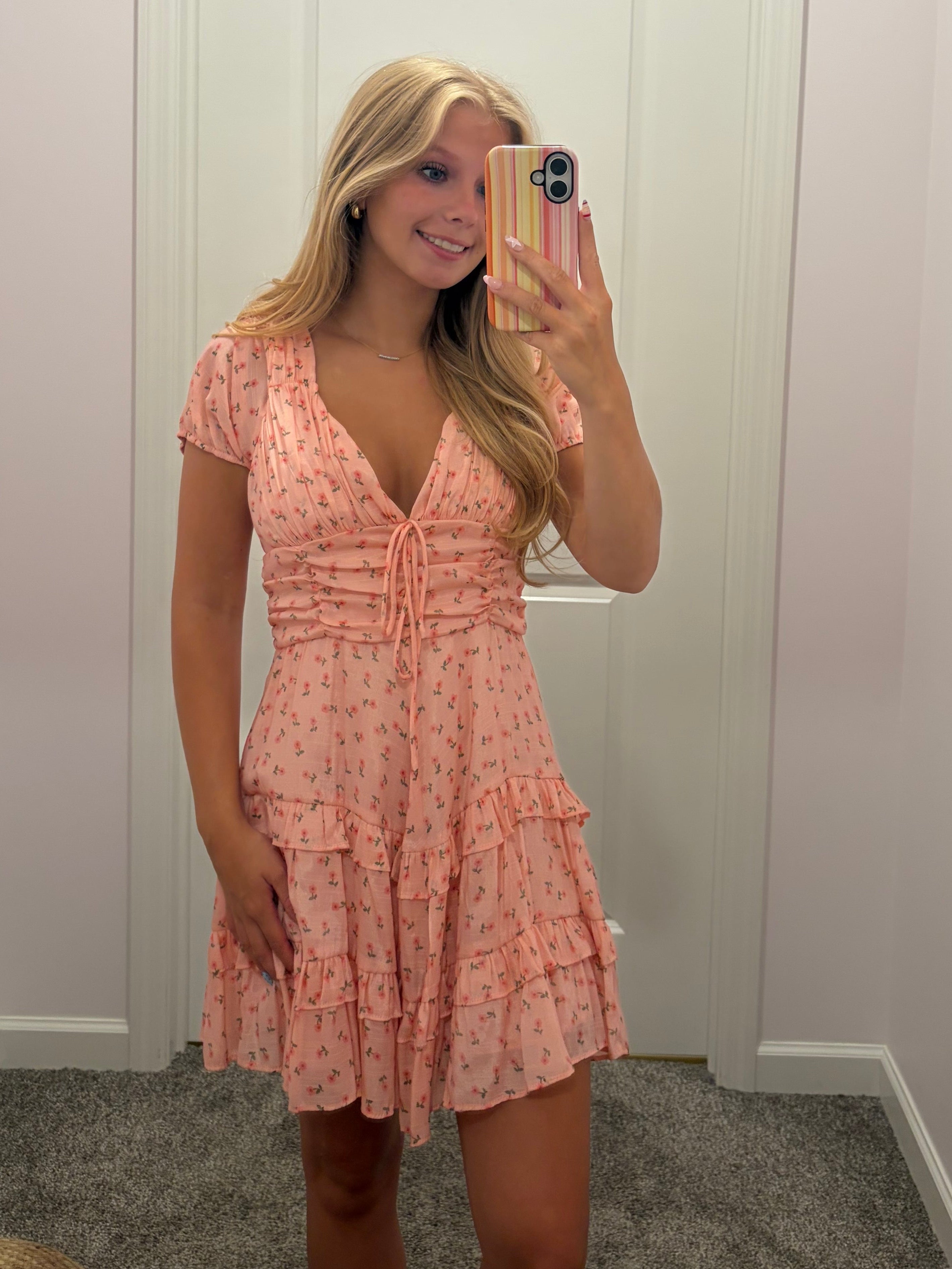 Rosy Springtime Dress