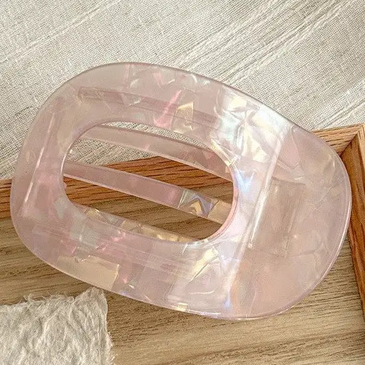 Spring flat oval Hair Claw Clips/ More Colors