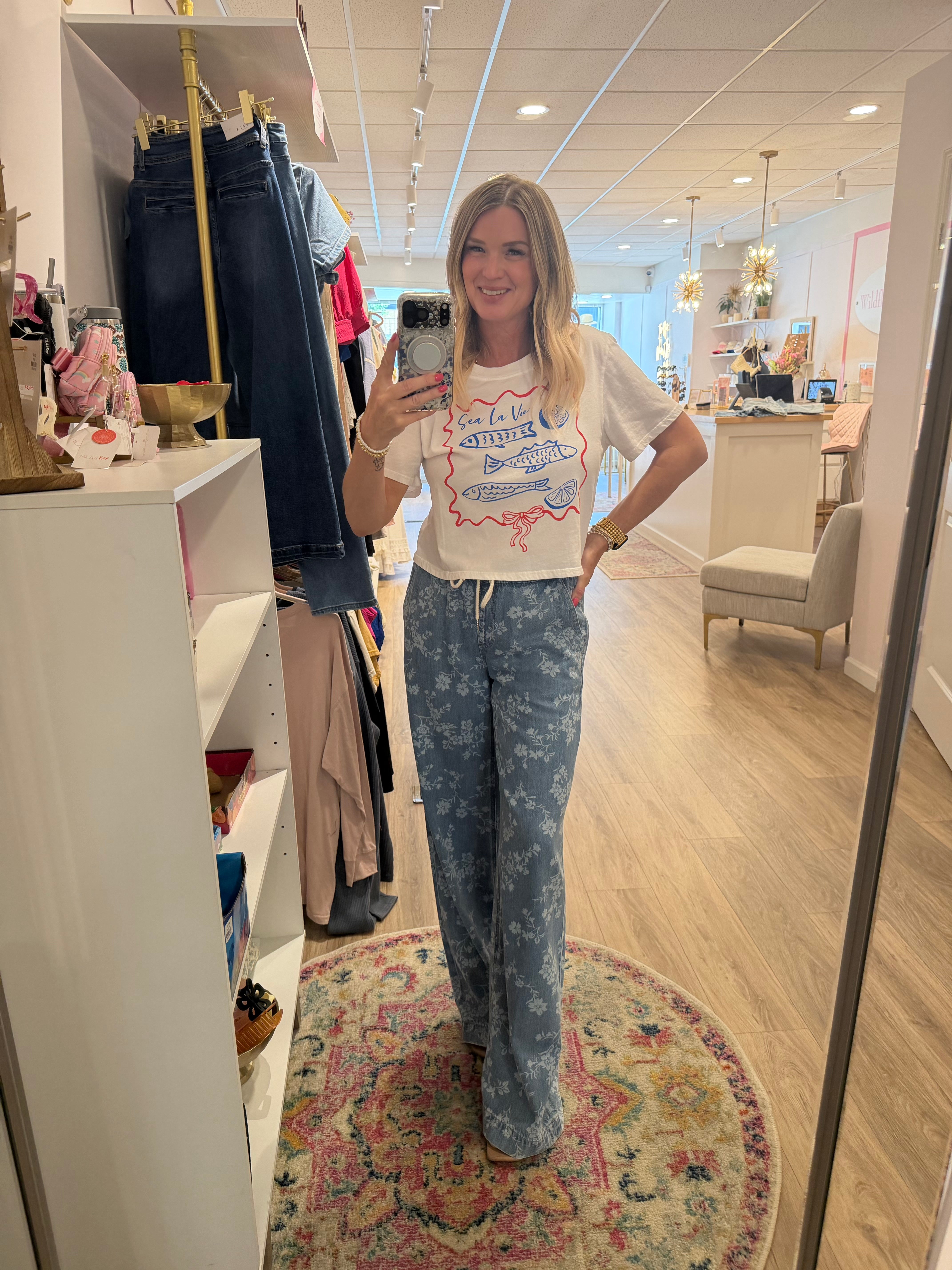 Sea La Vie Cropped Tee