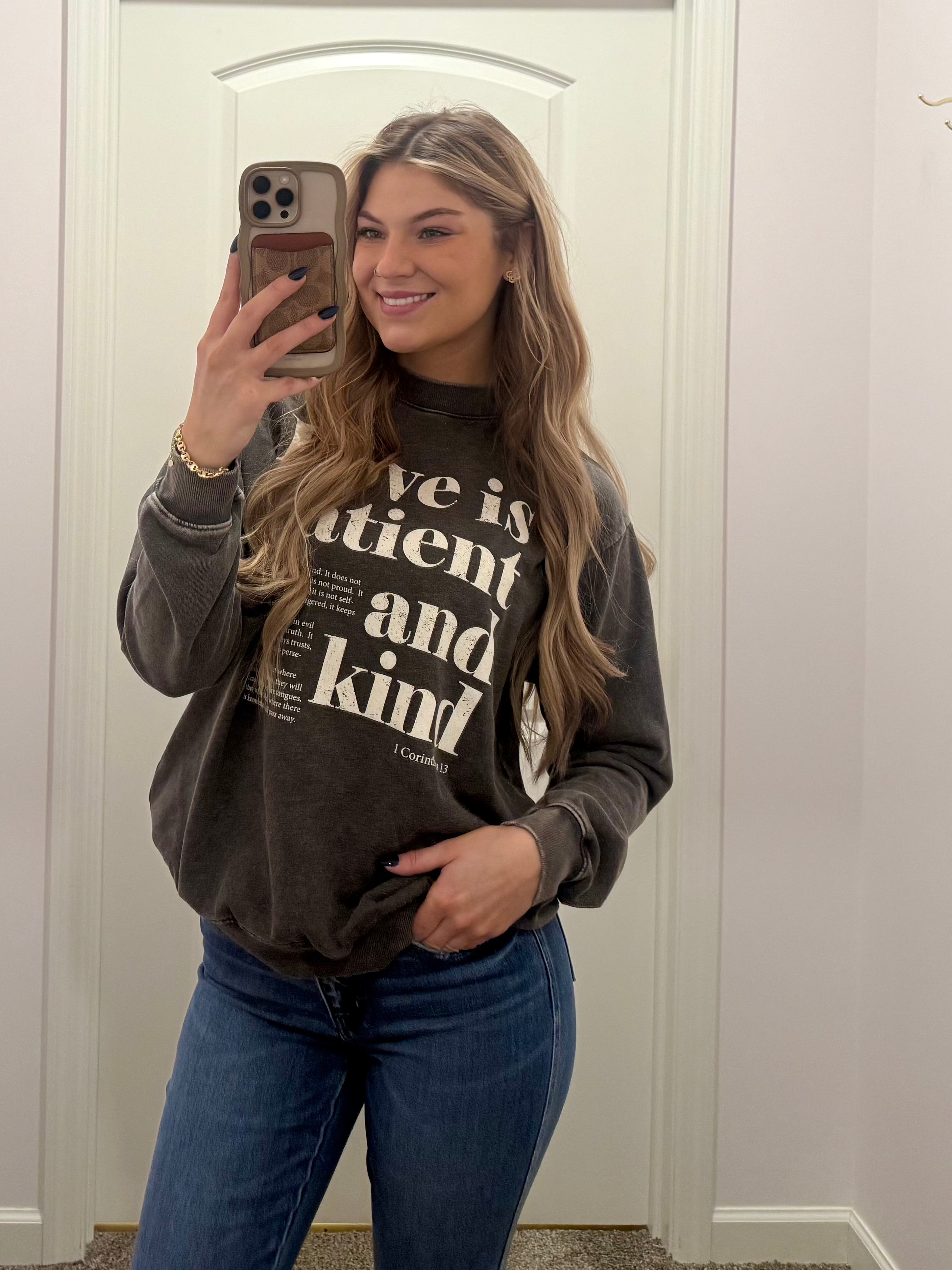 Love is Patient and Kind Crewneck/ More Colors