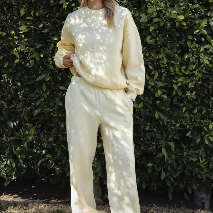 The Sunday Soft Wide Leg Sweatpant/ More Colors