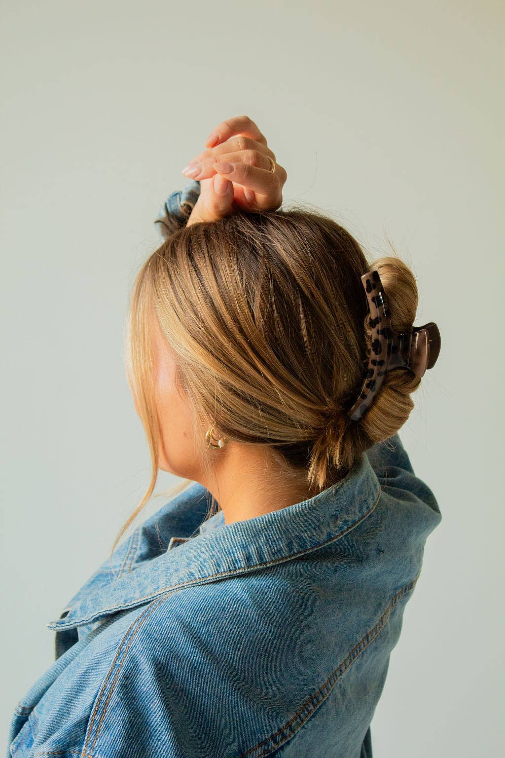 Skinny Leopard Claw Clip