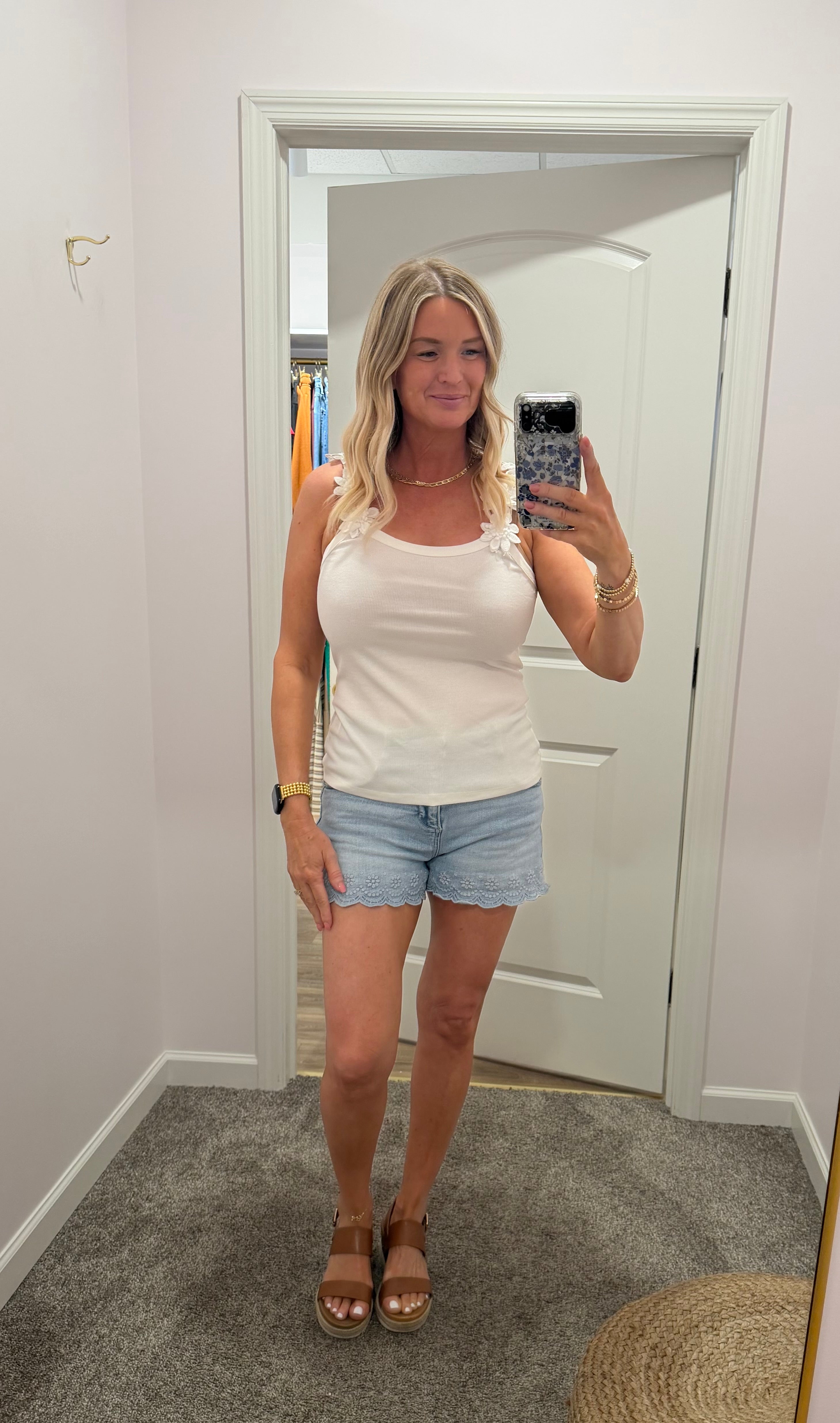 3D Floral Flattering Tank/ More Colors